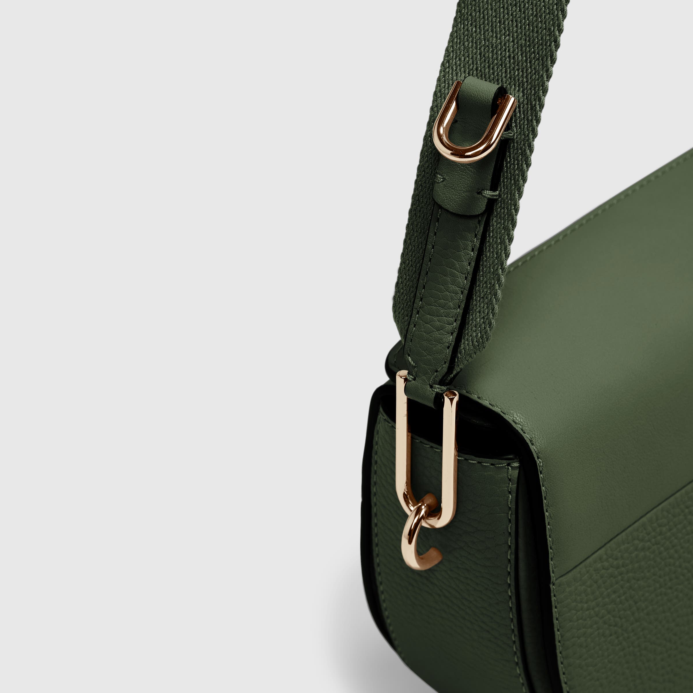 ECCO Textureblock Saddle Bag - Green - Detail-1