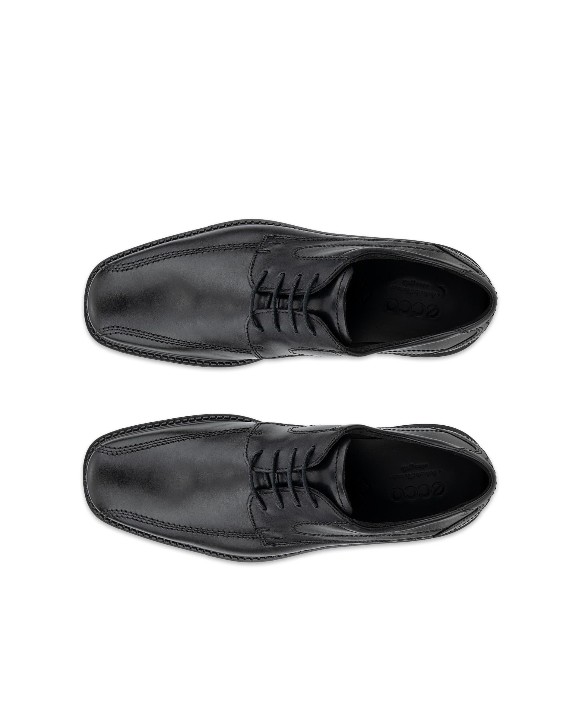 ECCO Men New Jersey Bicycle Toe Tie - Black - Top left pair