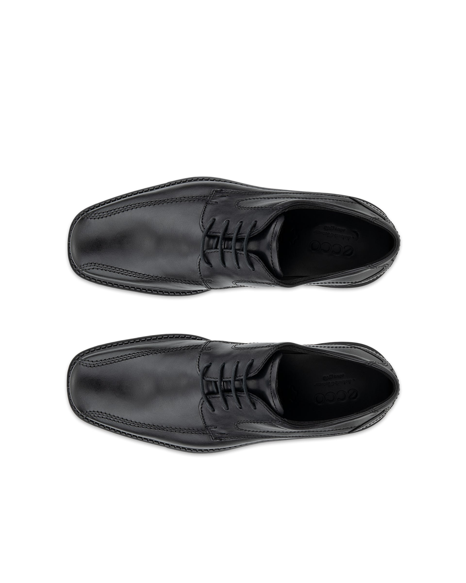 ECCO Men New Jersey Bicycle Toe Tie - Black - Top left pair