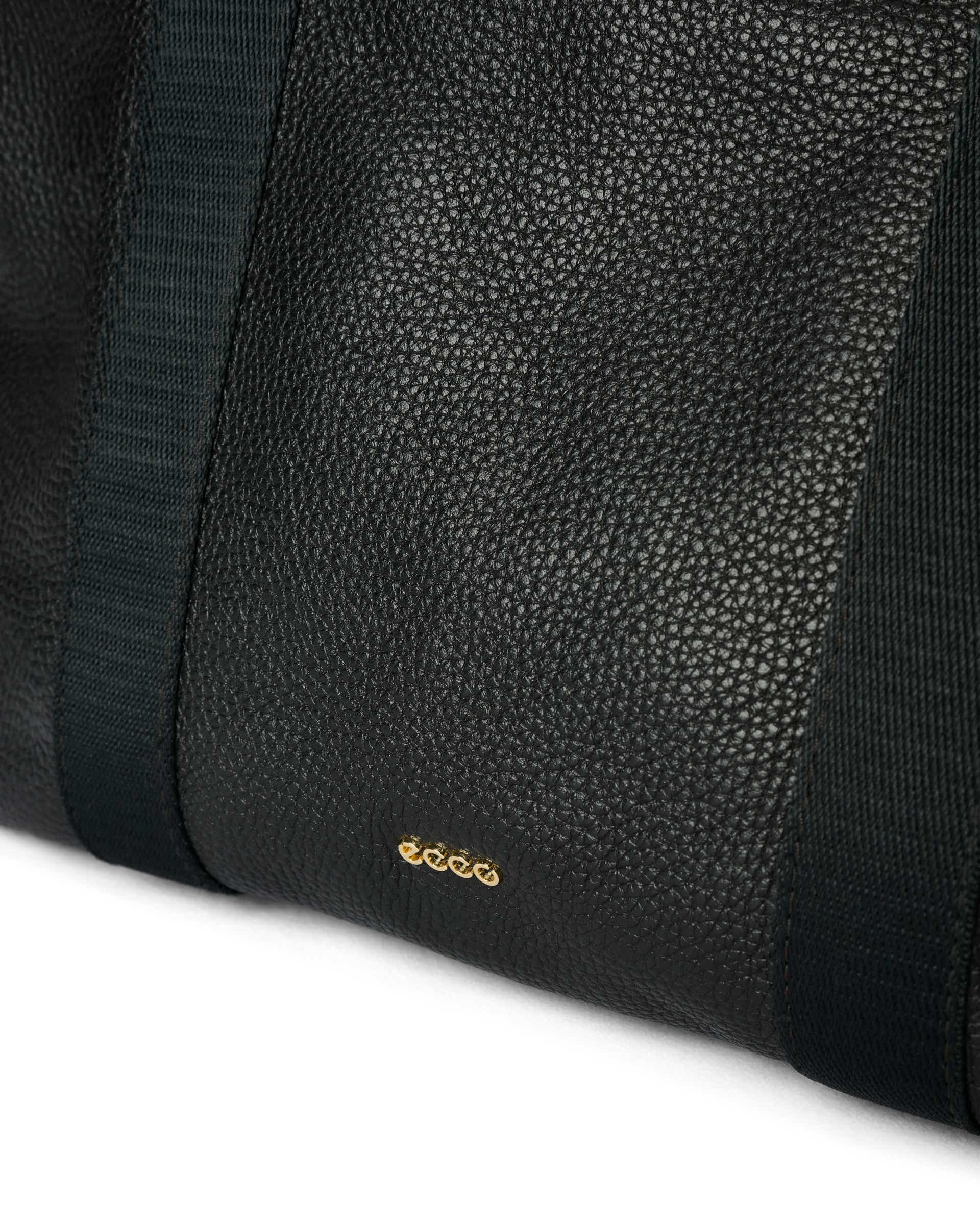 ECCO® Globetrotter Leather Tote Bag - Black - Detail-1