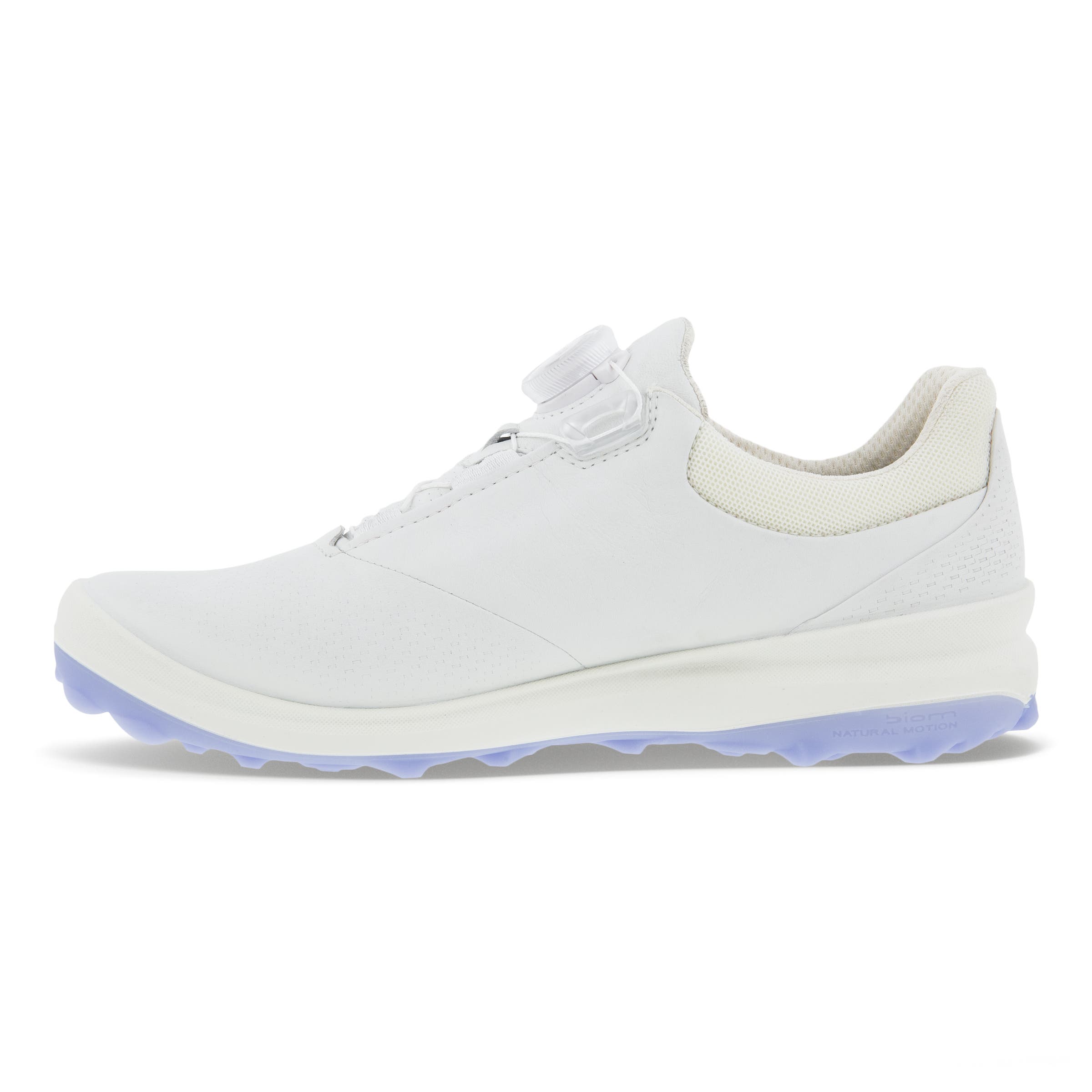 Ladies ECCO® Golf BIOM Hybrid 3 Leather Golf Shoe - White - Inside