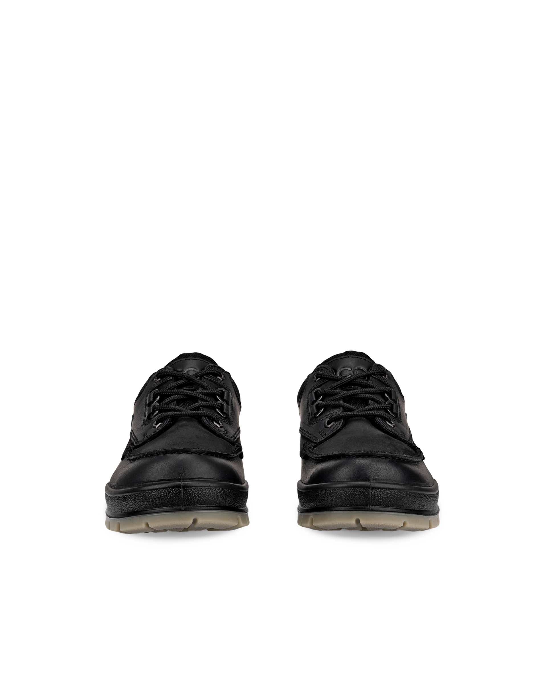 Men's ECCO® Track 25 Leather Gore-Tex Outdoor Trainer - Black - Front pair
