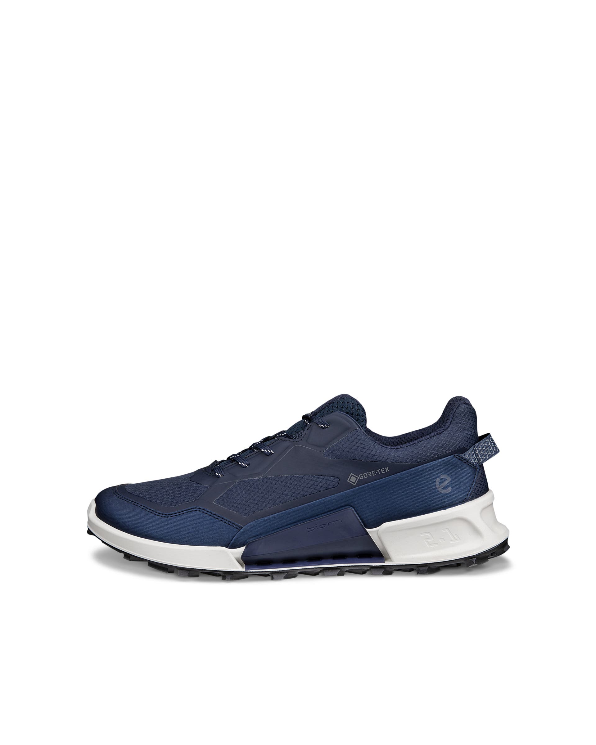 ECCO® BIOM 2.1 X MOUNTAIN férfi Gore-Tex magasszárú textil túracipő - Kék - Outside