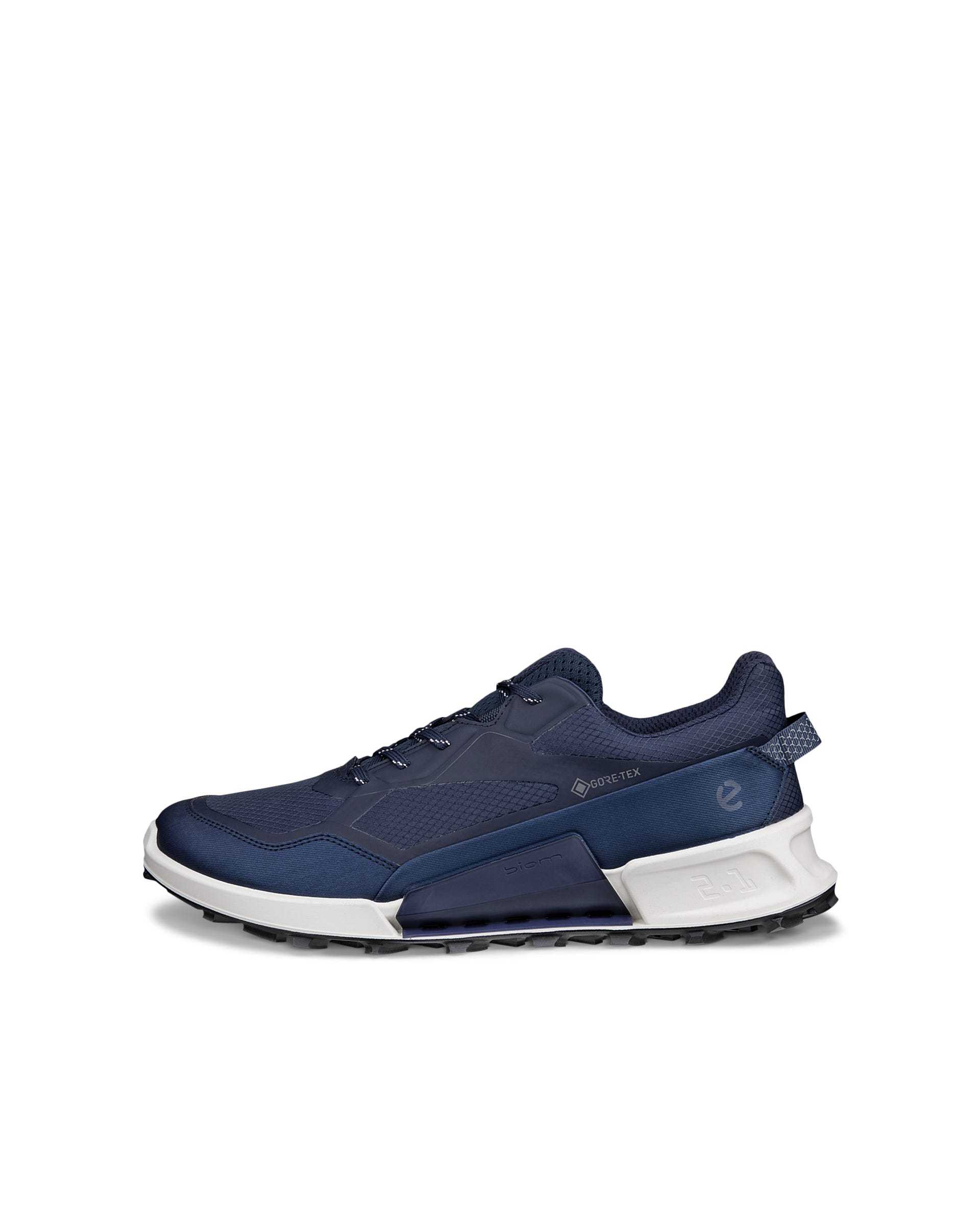 Męskie tekstylne buty trekingowe Gore-tex ECCO® BIOM 2.1 X MOUNTAIN - Niebieski - Outside