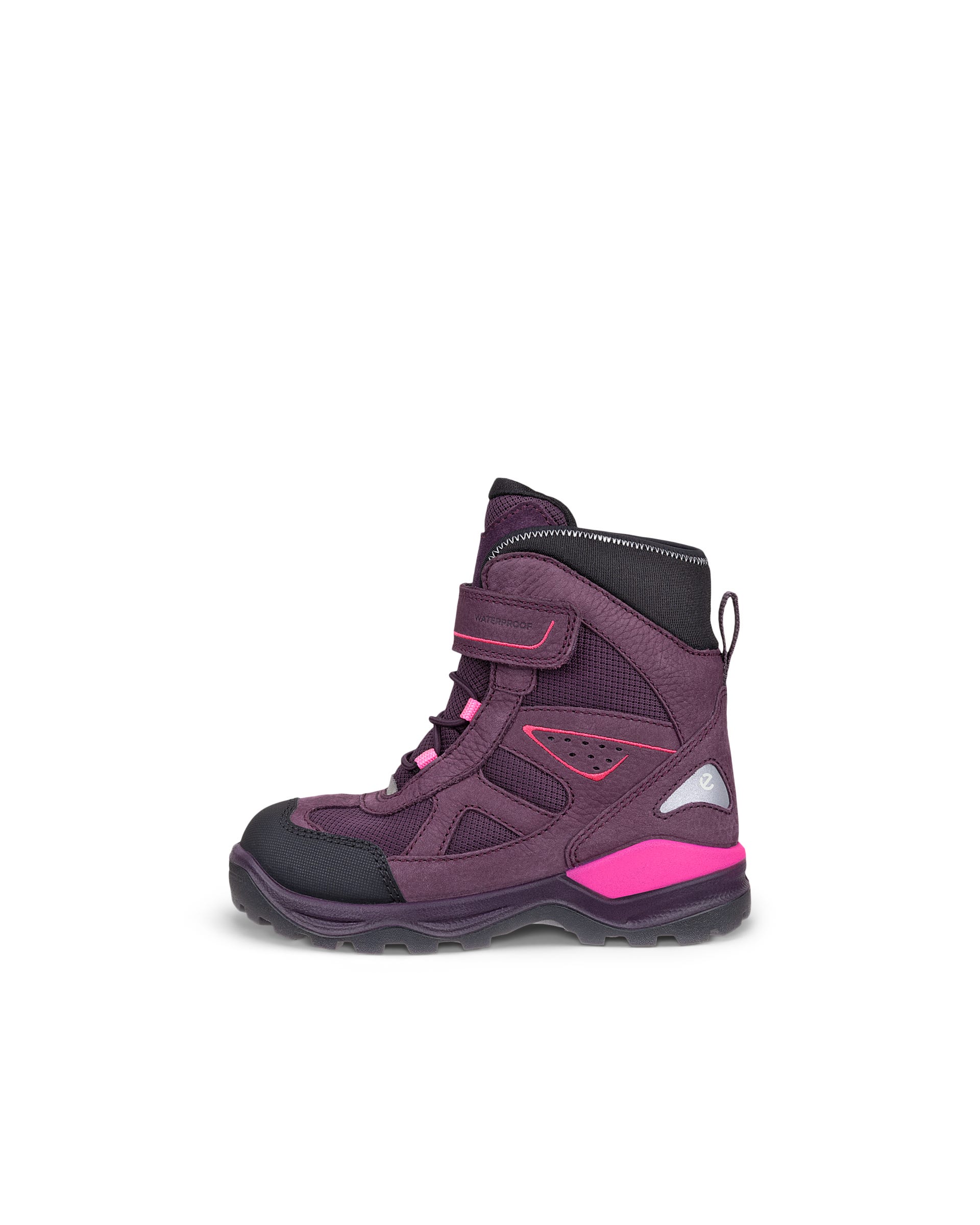 ECCO® SNOW MOUNTAIN Kinder Wasserdichte Winterstiefel aus Nubukleder - Lila - Outside