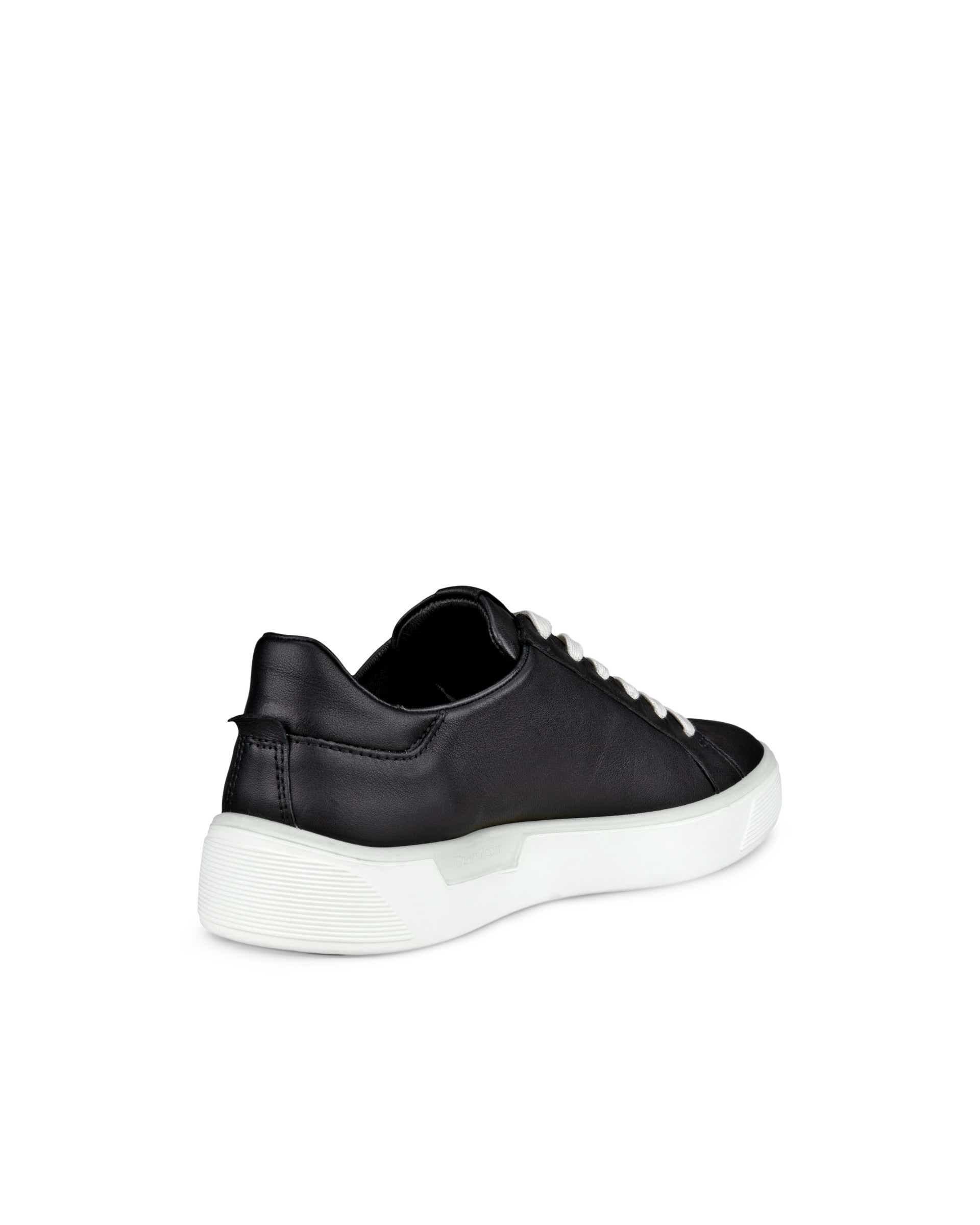 ECCO® Street Tray baskets en cuir pour femme - Noir - Back