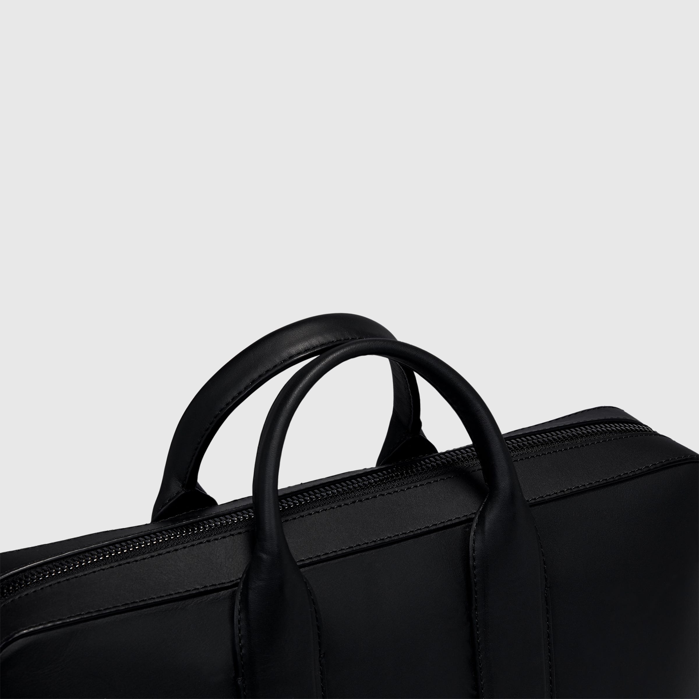 ECCO® City Leather Laptop Bag - Black - Detail-1