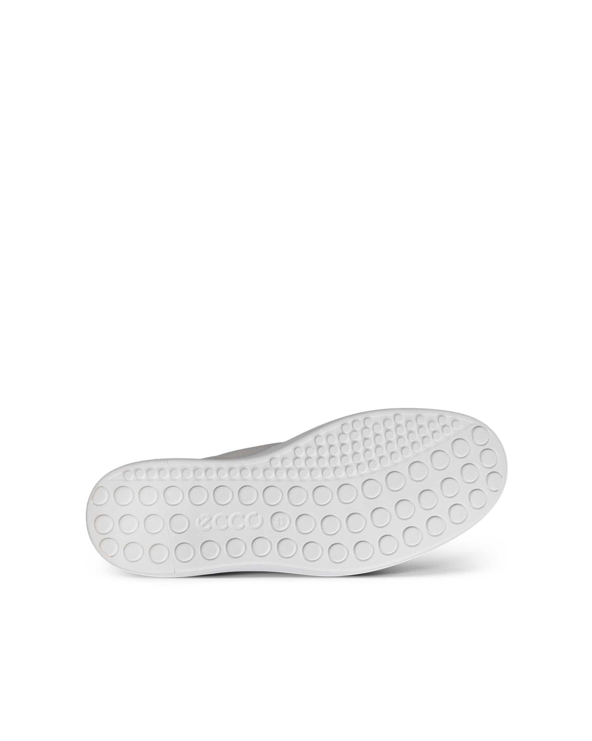 ECCO® Soft 60 baskets en cuir pour homme - Blanc - Sole