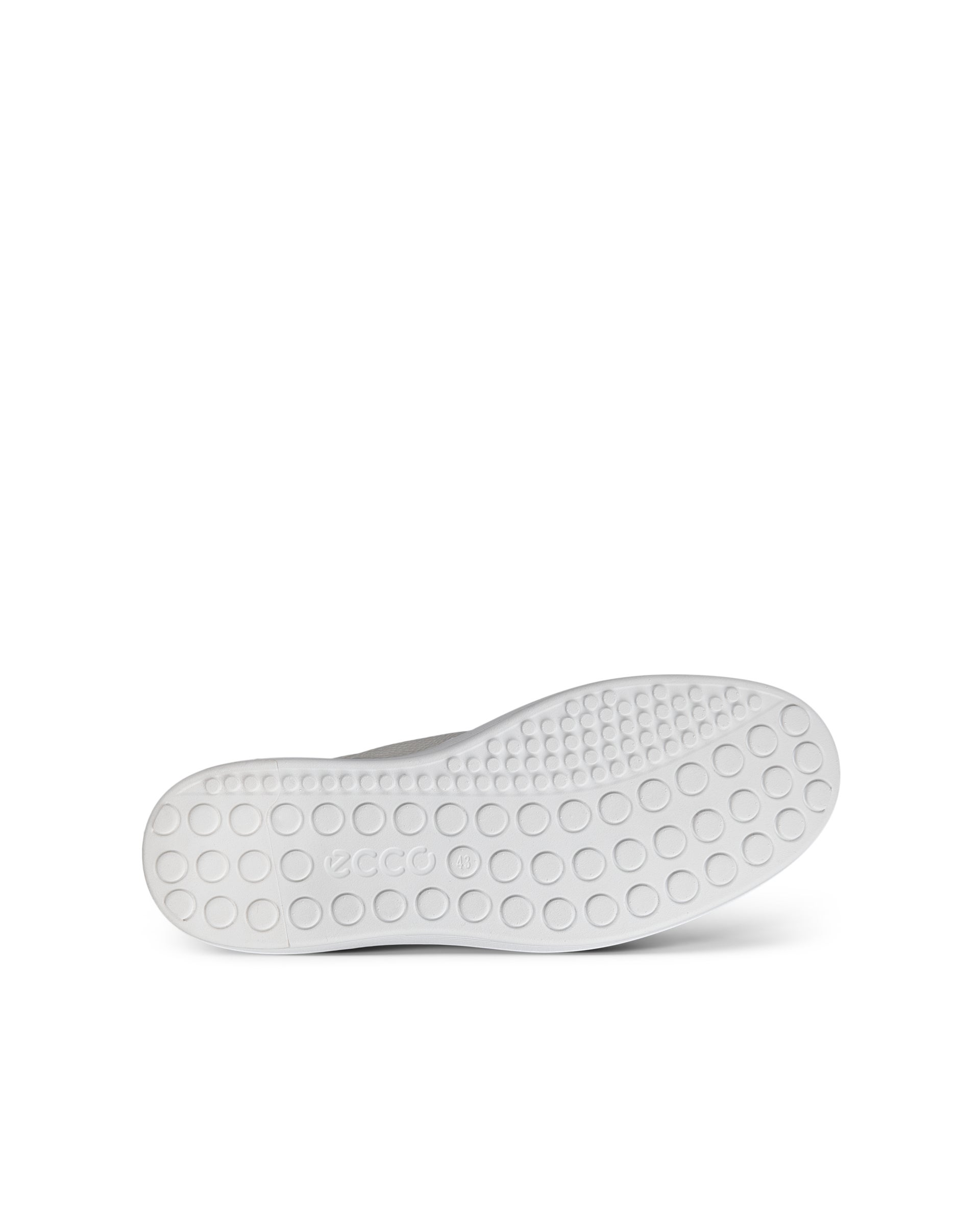 ECCO® Soft 60 Heren leren sneaker - Wit - Sole