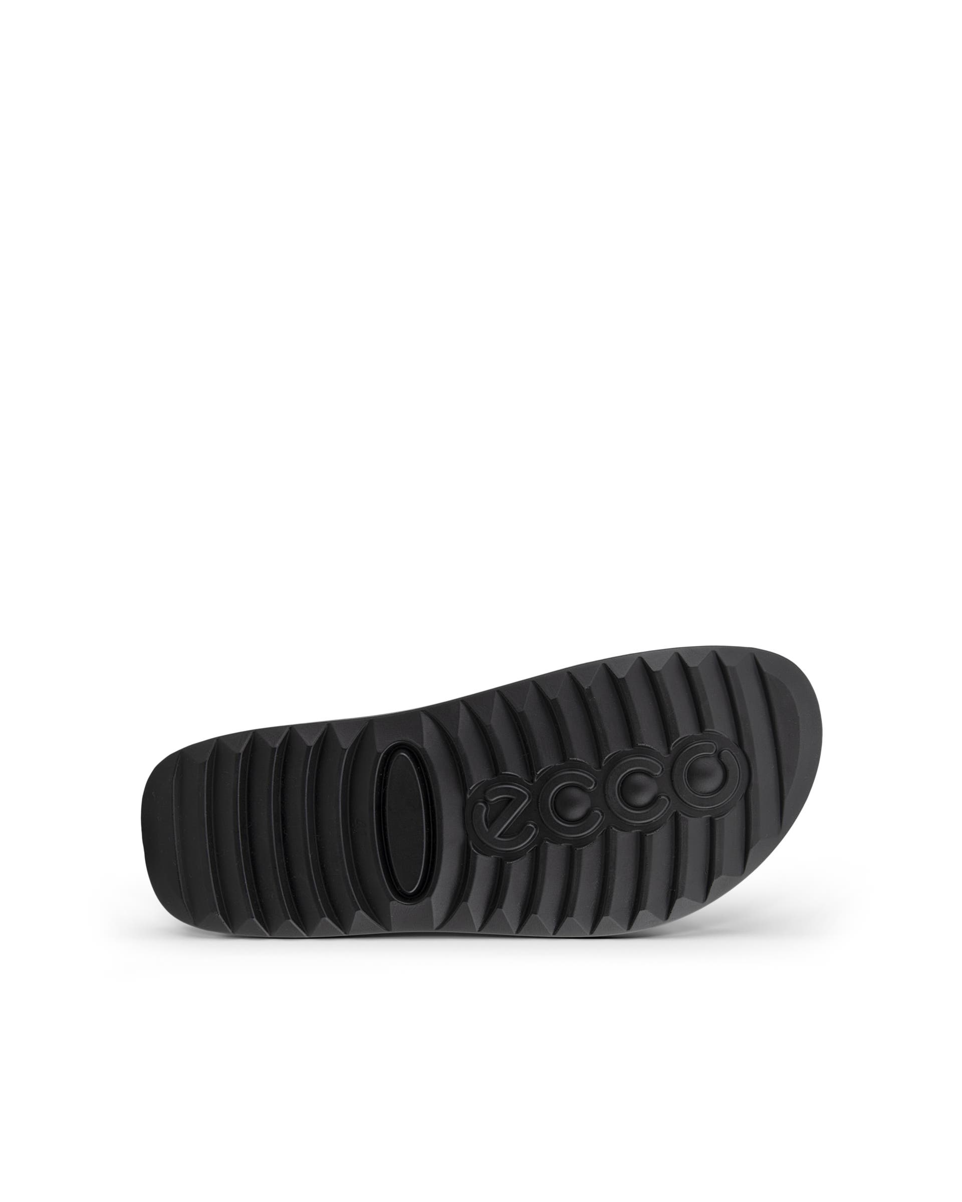 ECCO Cozmo メンズ レザーバックルツーストラップサンダル - ブラック - Sole