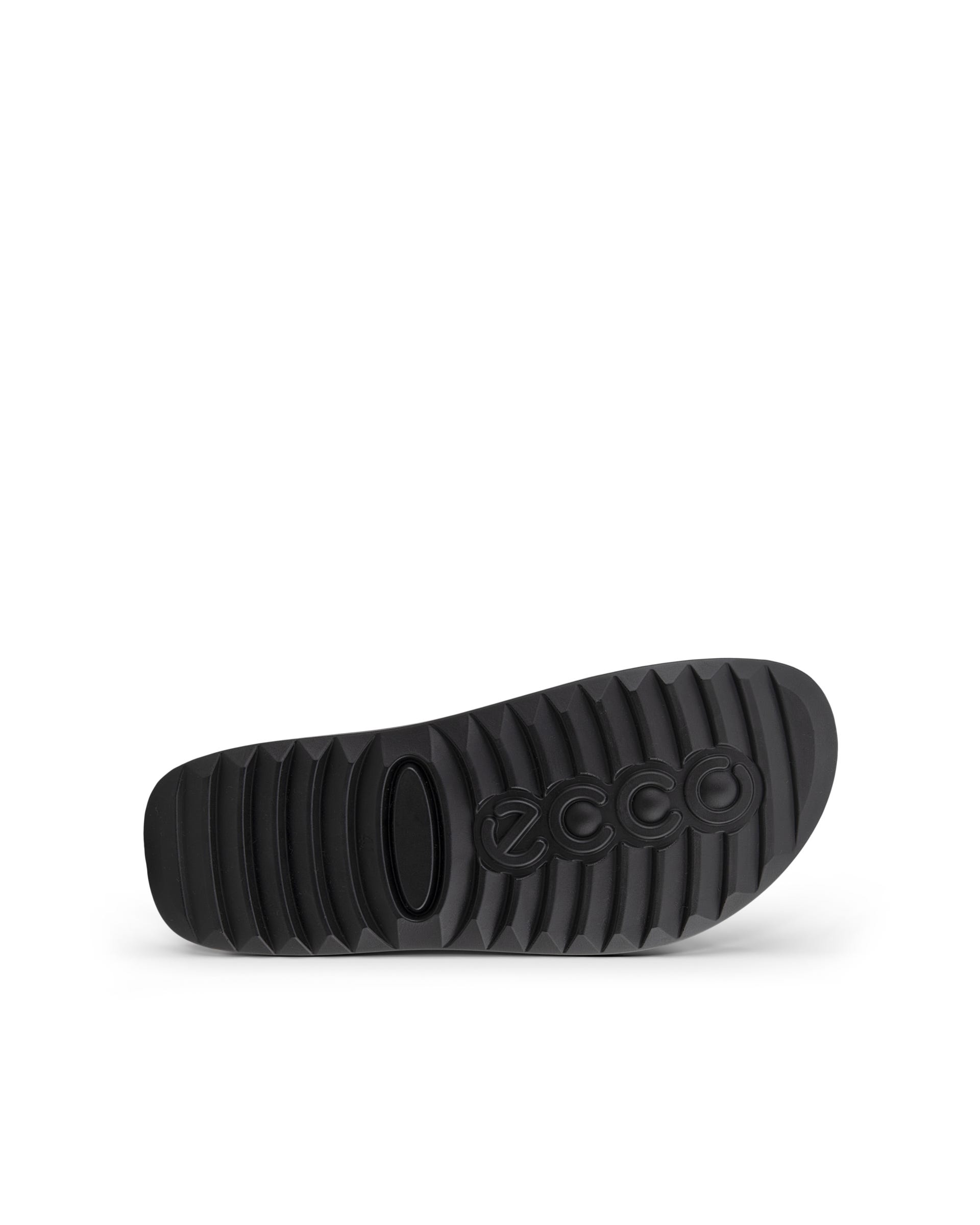 ECCO Cozmo メンズ レザーバックルツーストラップサンダル - ブラック - Sole