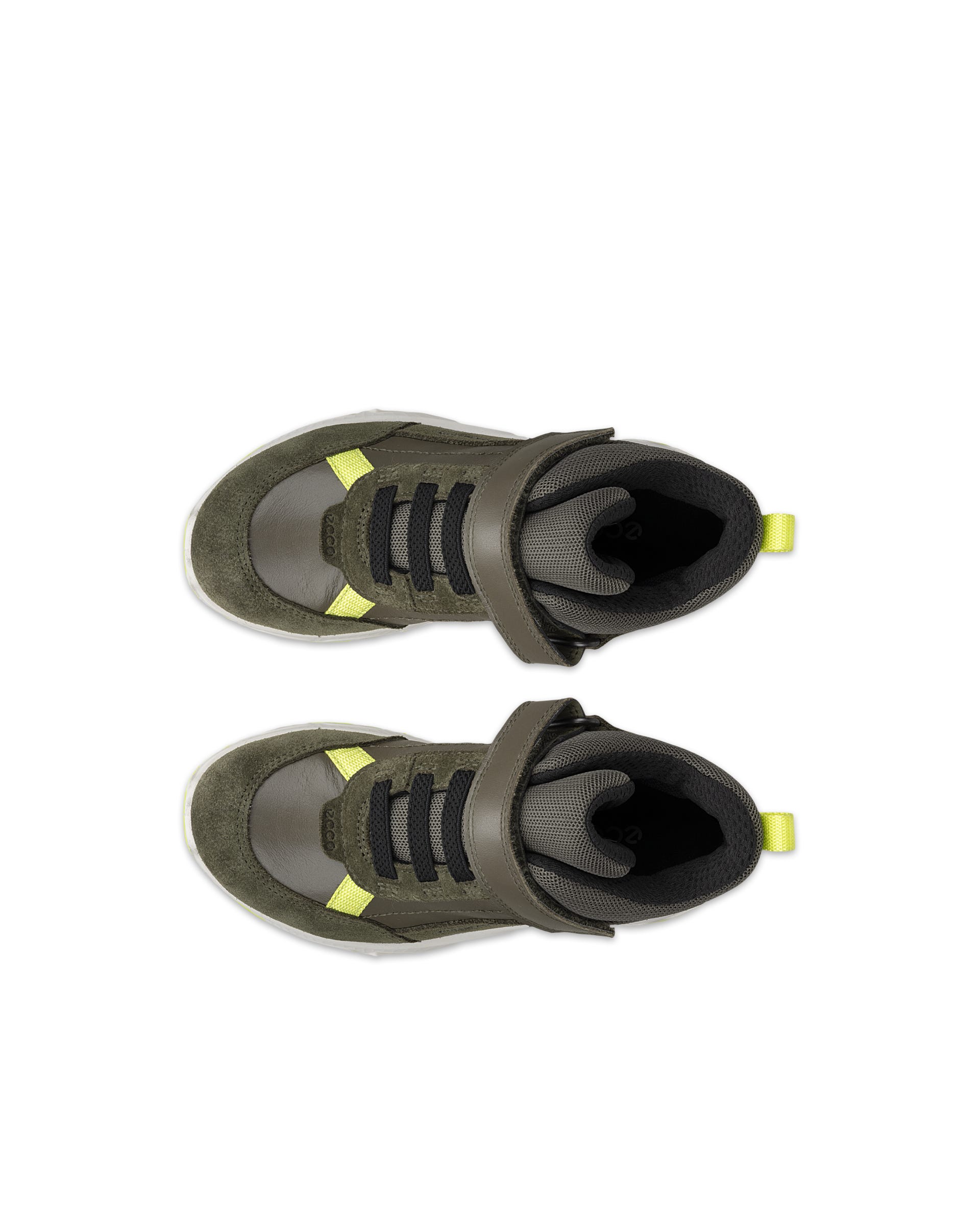 Detské kožené outdoorové členkové čižmy ECCO® RECEPTOR XP K - Zelená - Outside
