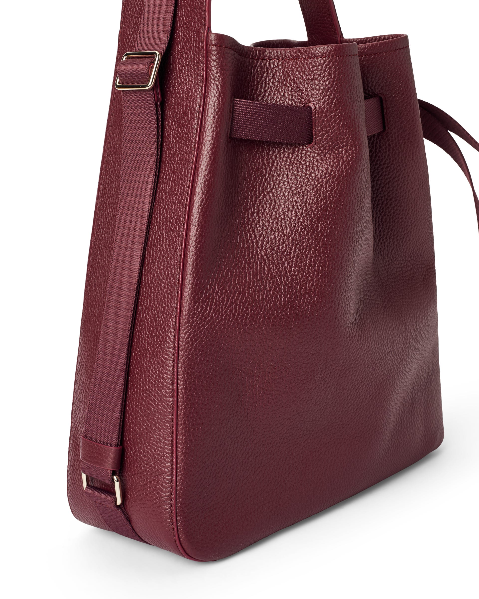 Women's ECCO® SAIL BAG Leather Shoulder Bag - Red - Main