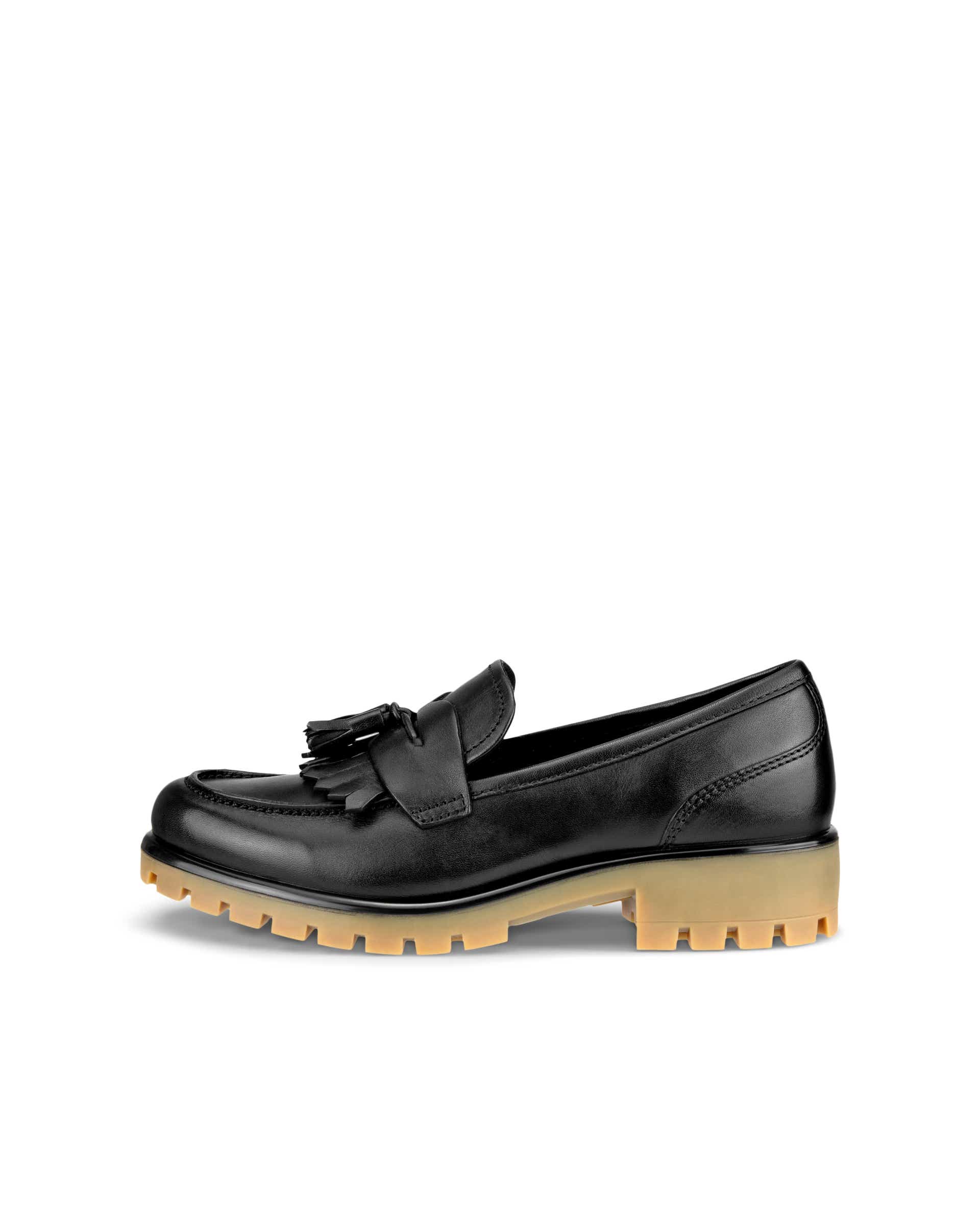 ECCO Women's Modtray Chunky Leather Loafers - Black