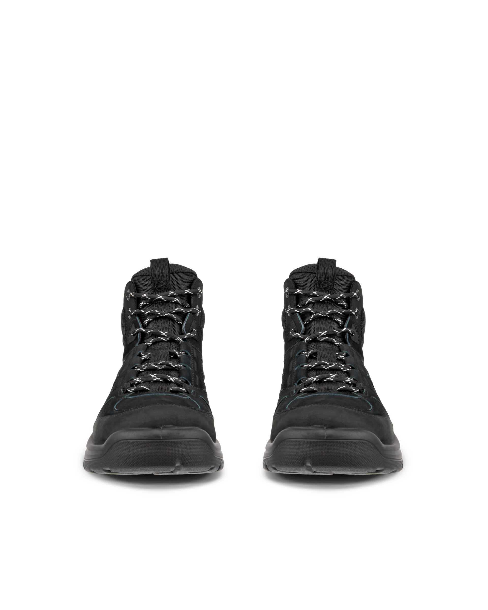 ECCO® Offroad ženske vodootporne srednje čizme od nubuka za boravak na otvorenom - Crna - Front pair