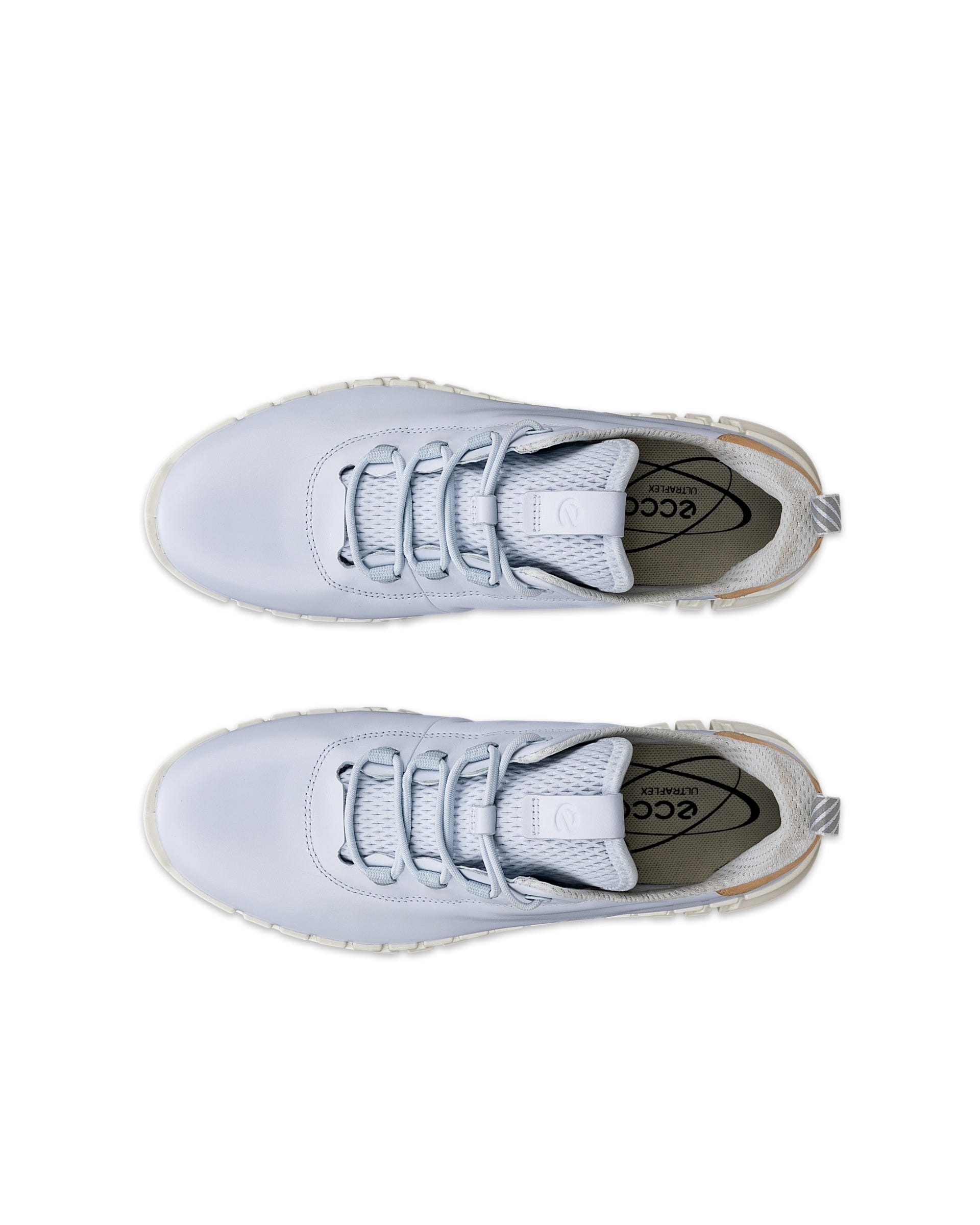 ECCO Women's Gruuv Flexible Sole Sneakers - Blue - Top left pair