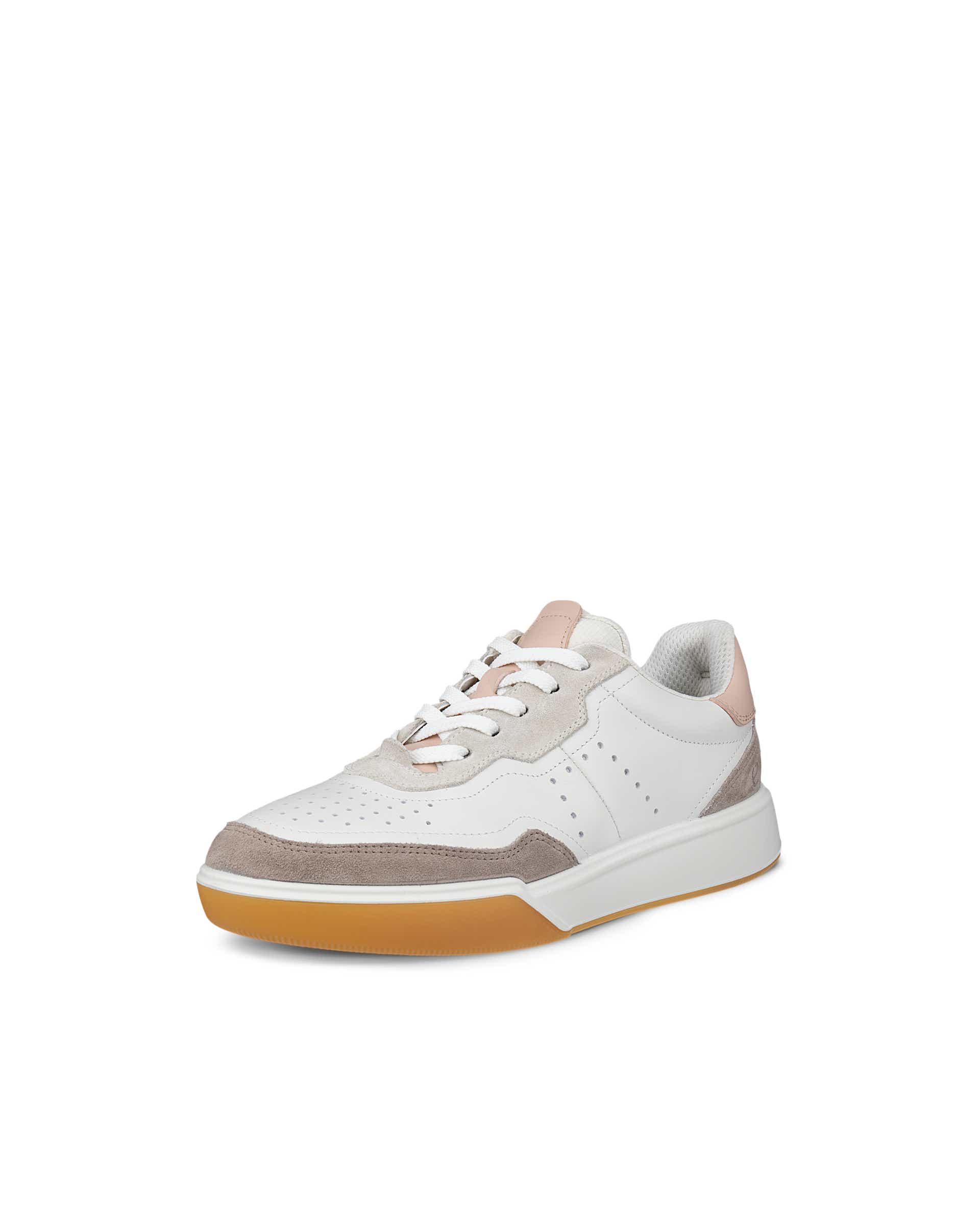 ECCO Street Court Women ウィメンズ レザースニーカー - グレー - Main