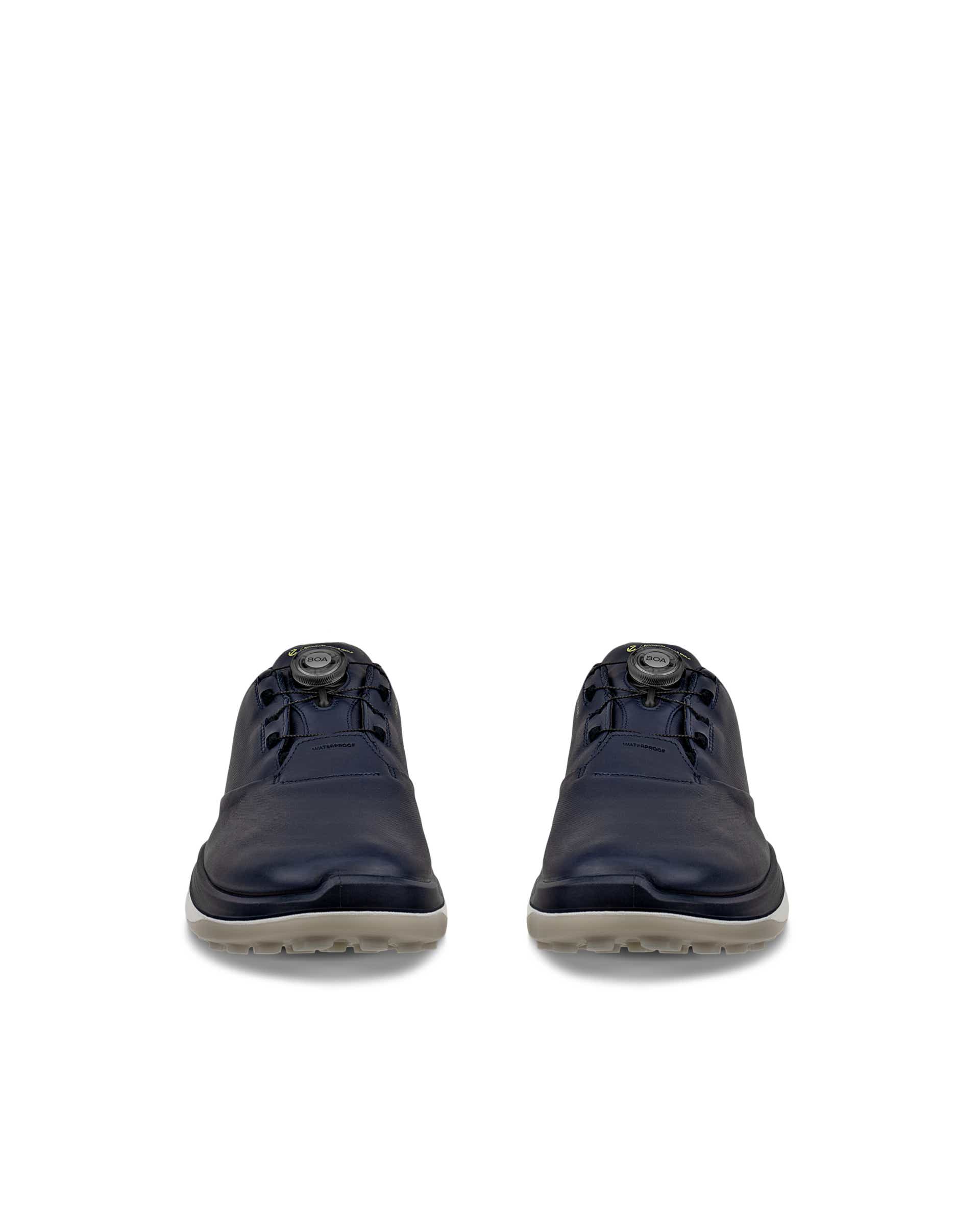 ECCO Golf LT1 BOA Hybrid メンズ レザーウォータープルーフゴルフシューズ - ブルー - Front pair