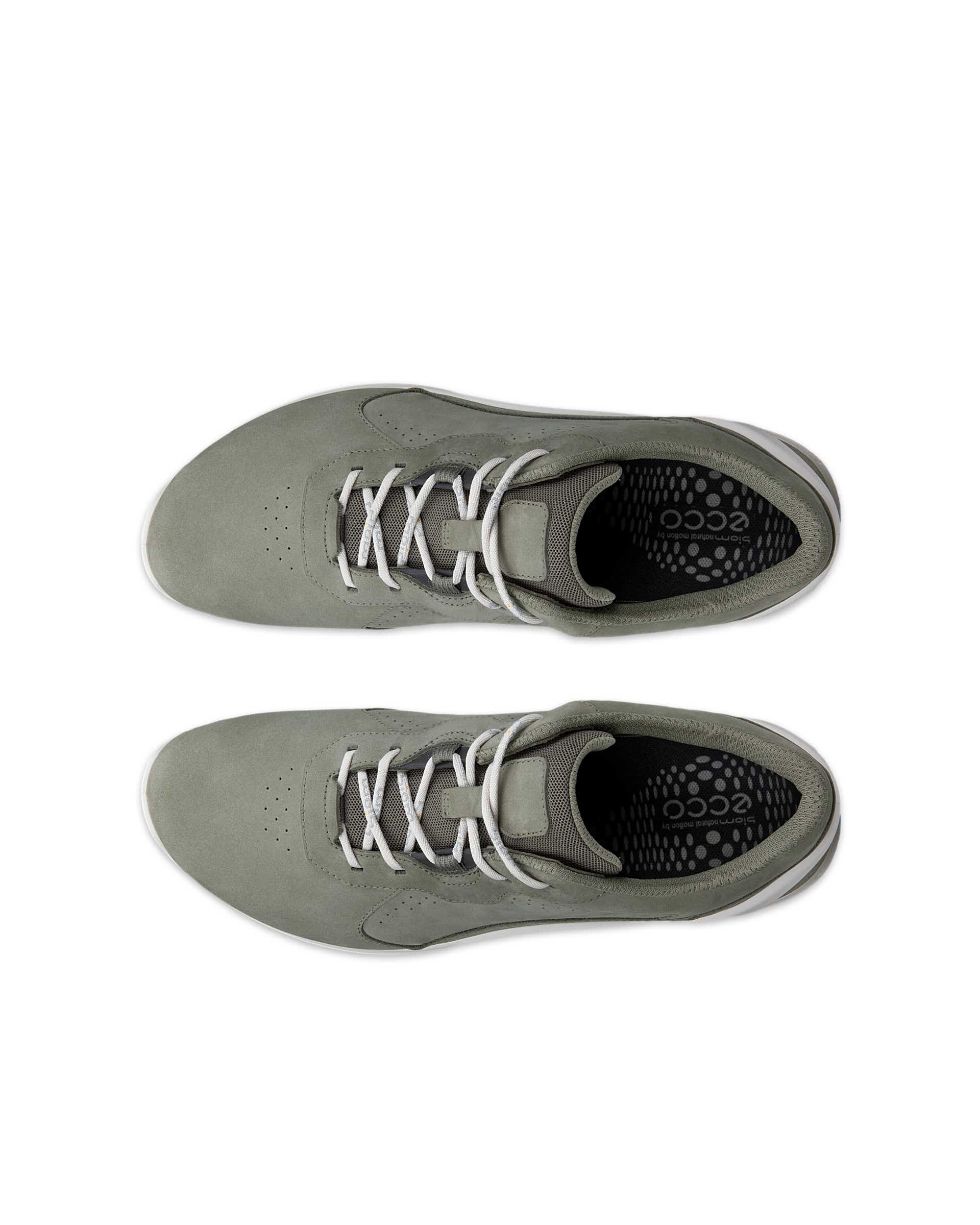 ECCO® BIOM ENERGI herre sneakers nubuk - Grønn - Top left pair