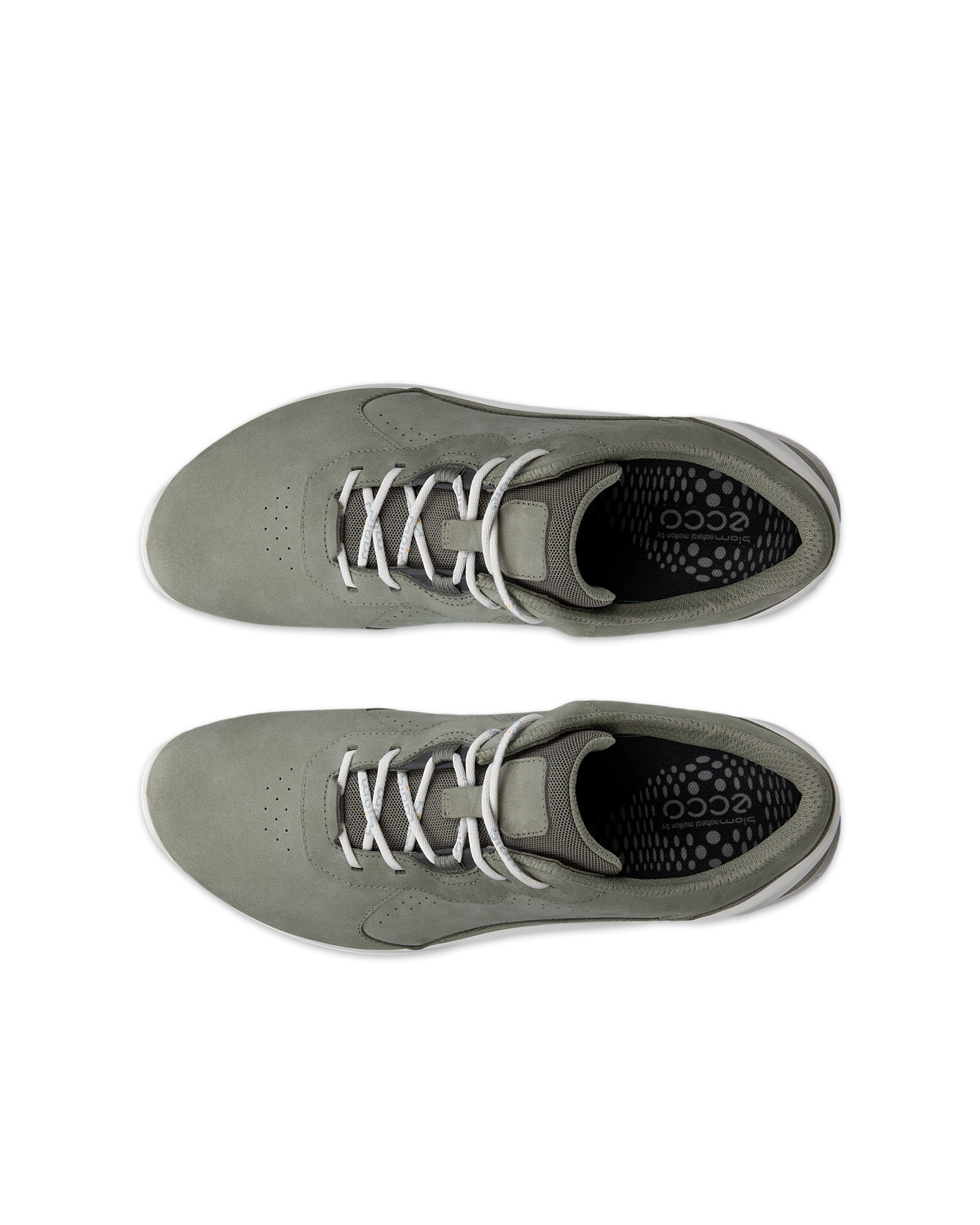 ECCO® BIOM ENERGI herre sneakers nubuk - Grønn - Top left pair