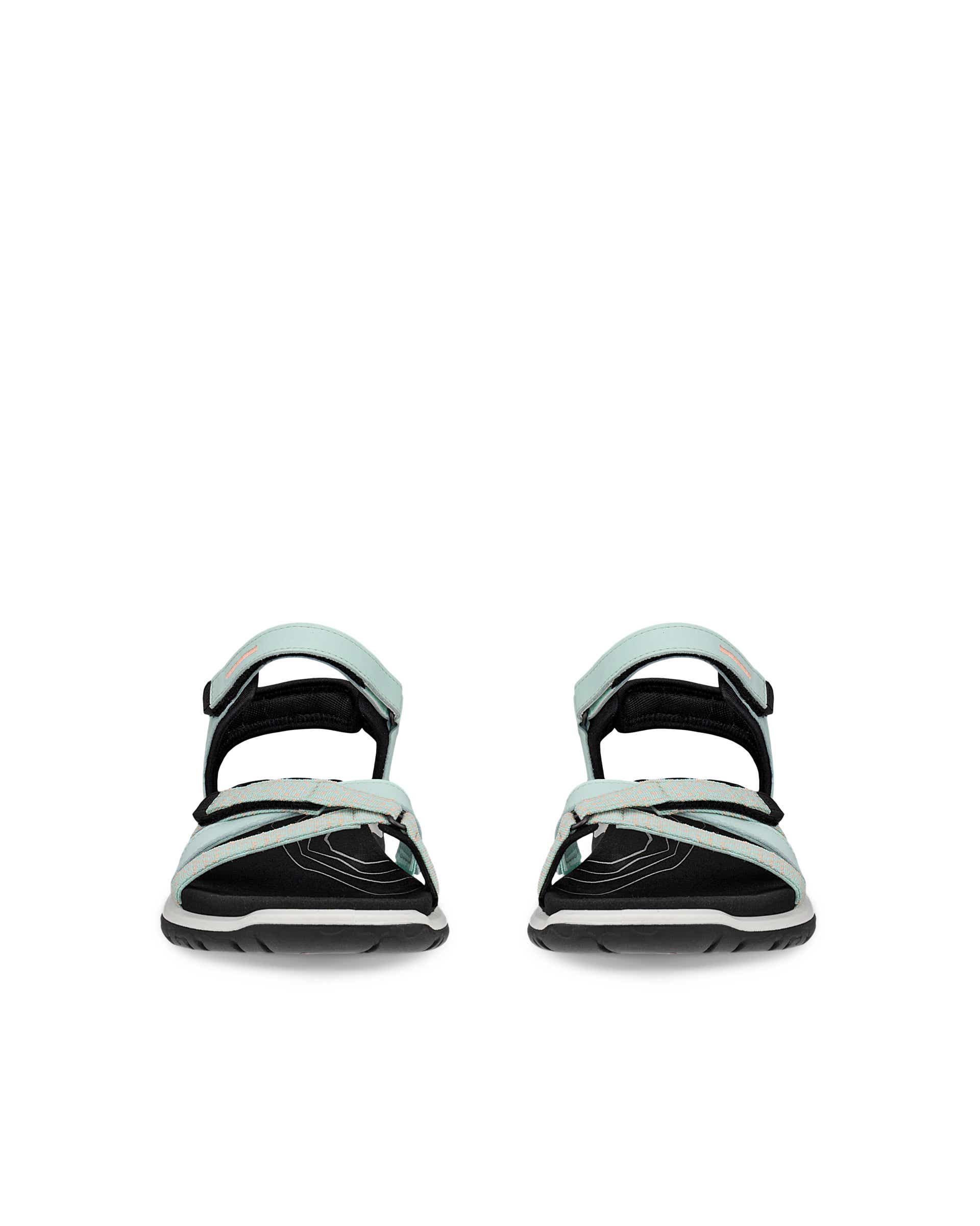 Dámské nubukové páskové sandály ECCO® Offroad Roam - Zelená - Front pair