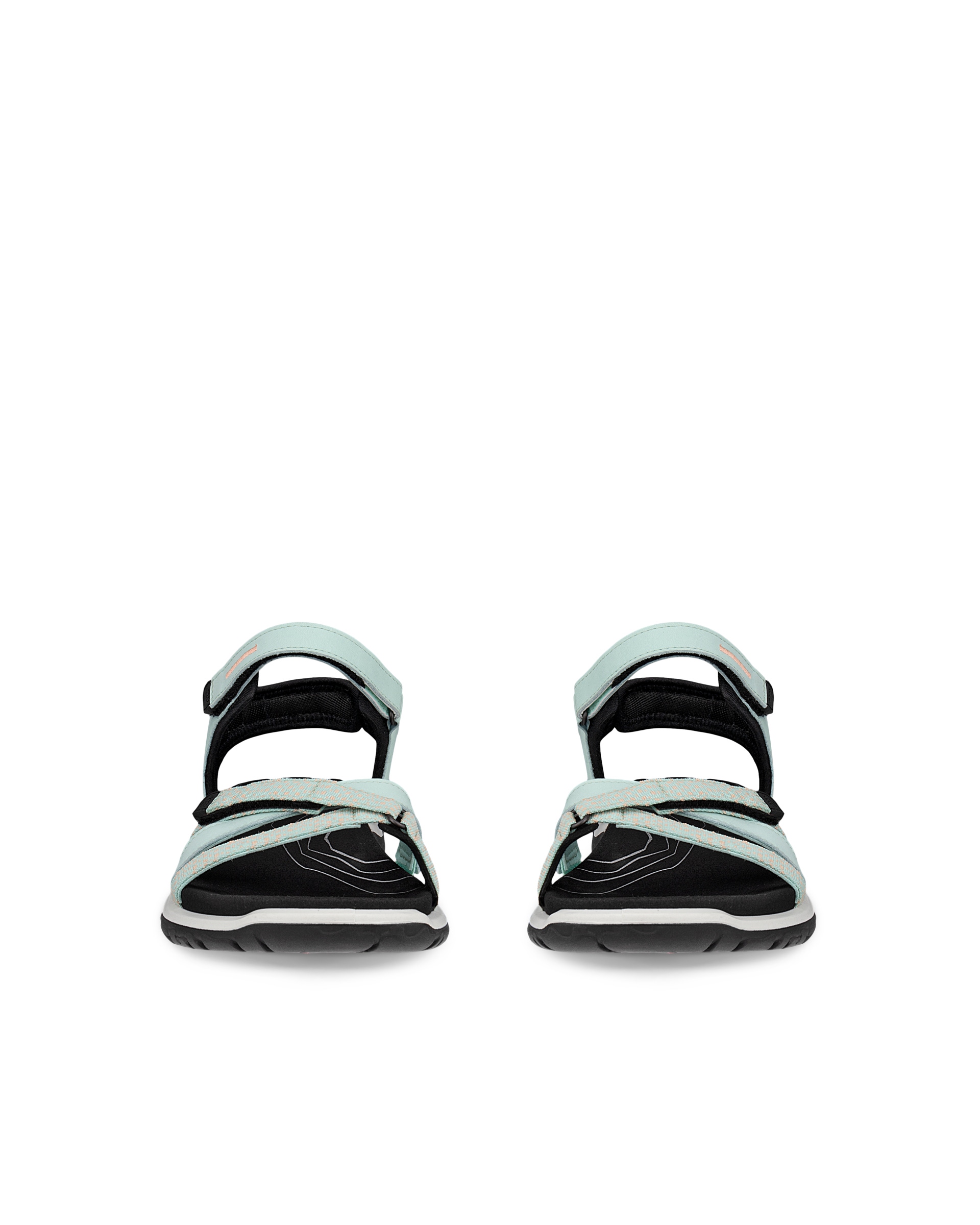 Dámské nubukové páskové sandály ECCO® Offroad Roam - Zelená - Front pair