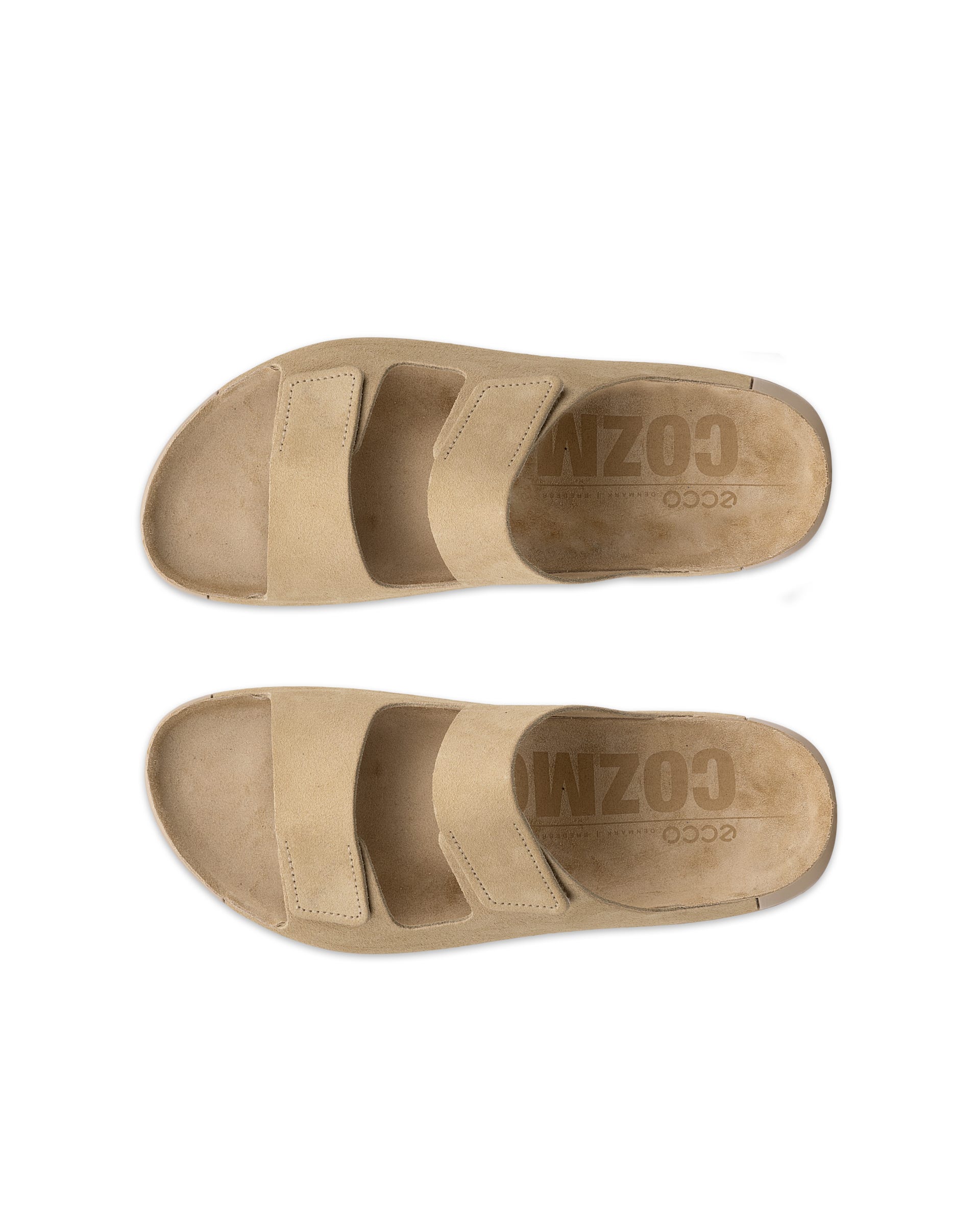 Men's ECCO® Cozmo Nubuck Two-Strap Sandal