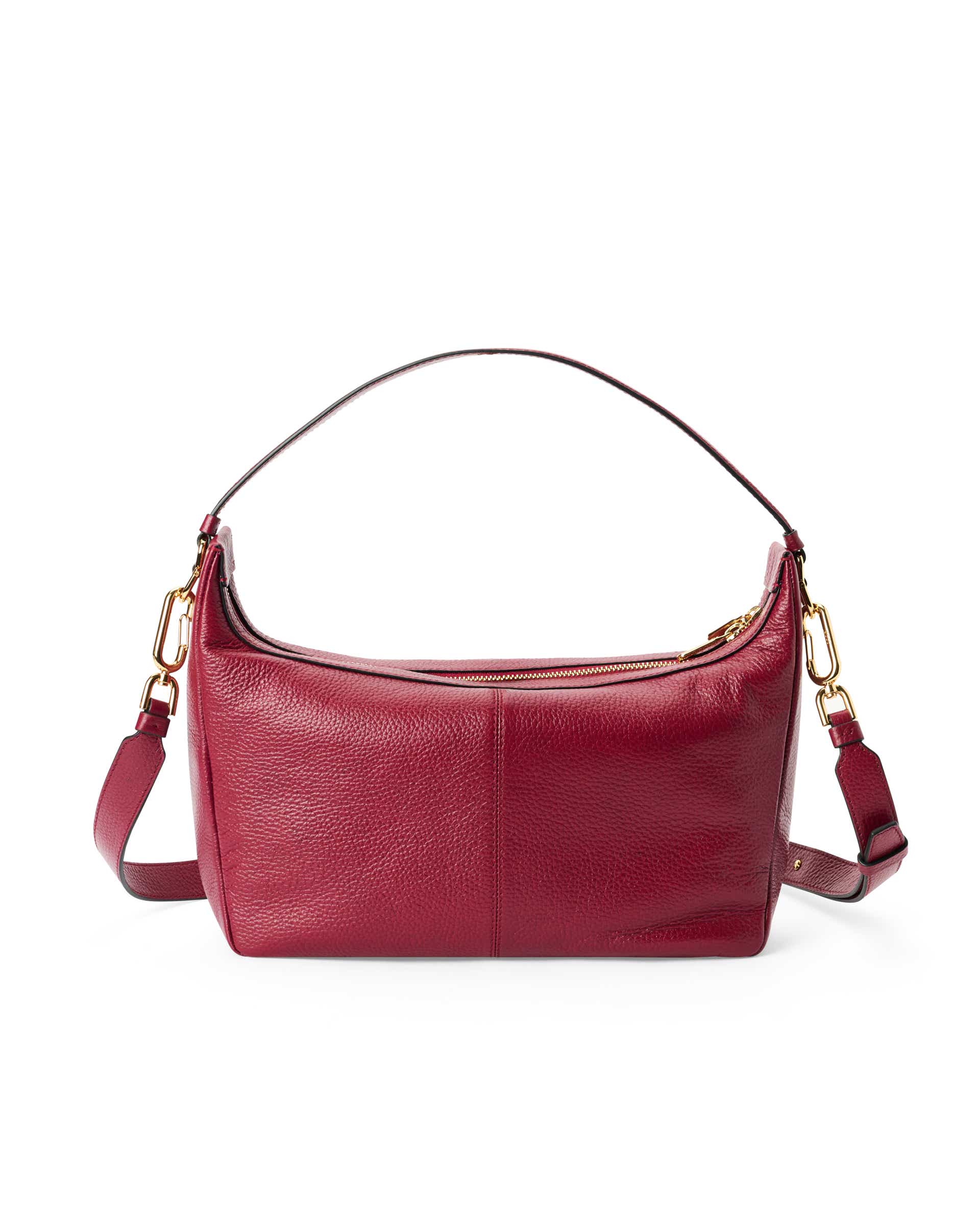 ECCO Hobo S レザーホーボーバッグ | レッド