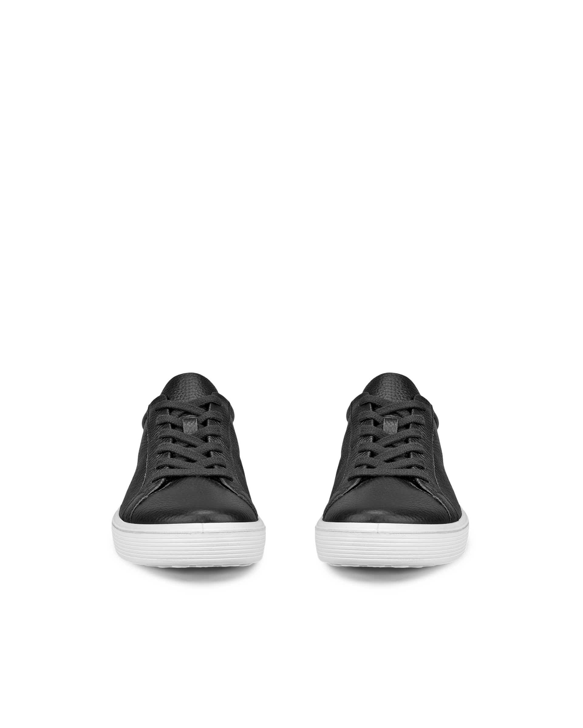 Women's ECCO® Soft 60 Leather Sneaker - Black - Front pair