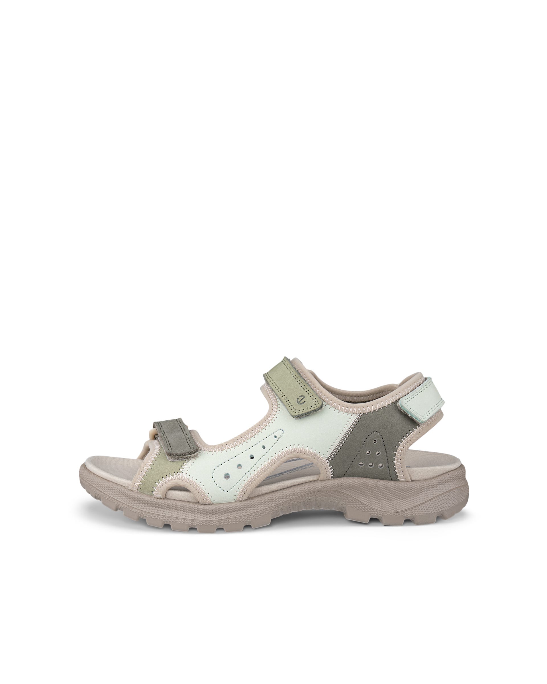 Sandalias con dos tiras de nobuk ECCO® ONROADS para mujer - Verde - Outside