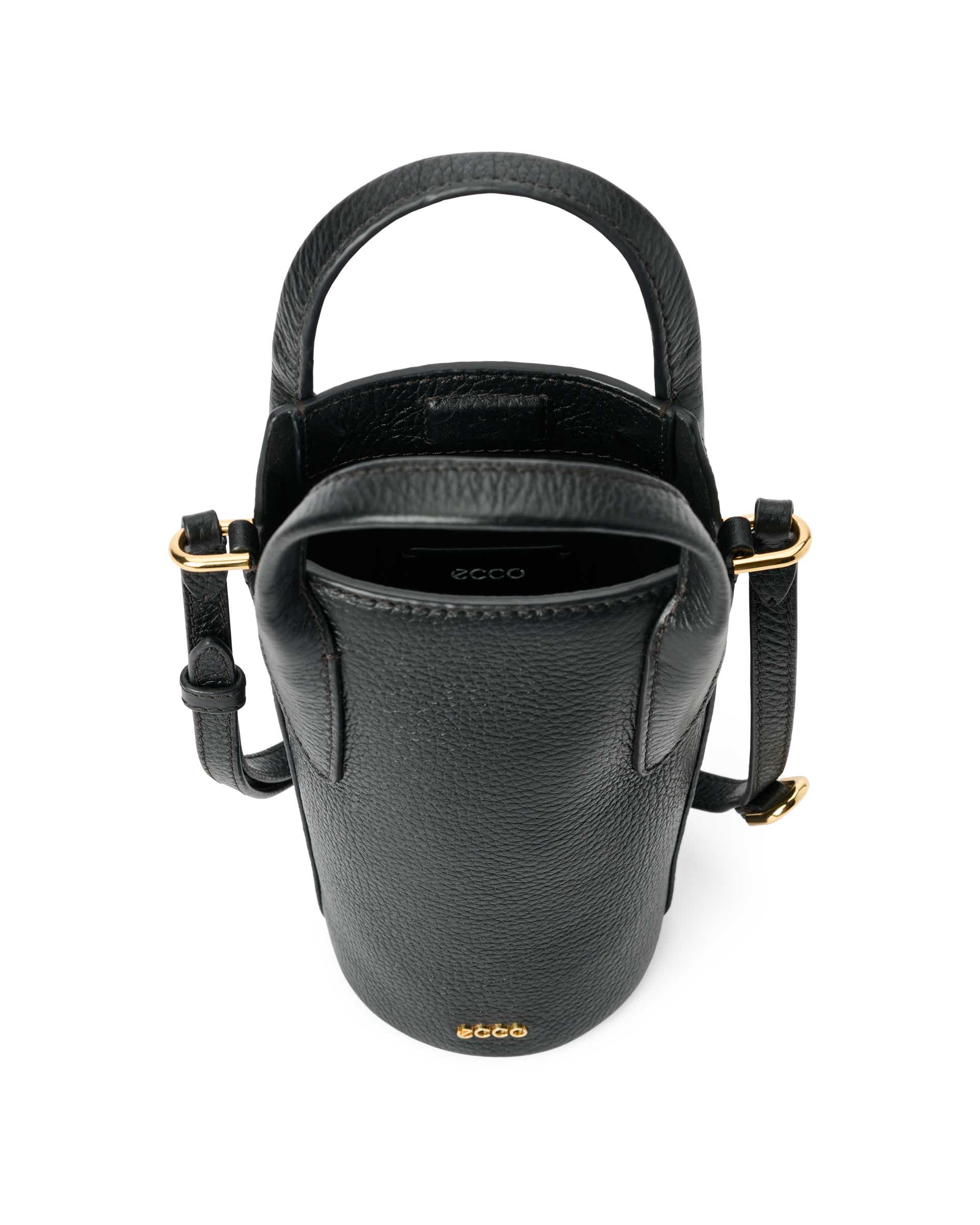 ECCO® Pot Bag Leather Crossbody Bag | Black ECCO® Pot Bag Leather Crossbody Bag | Black