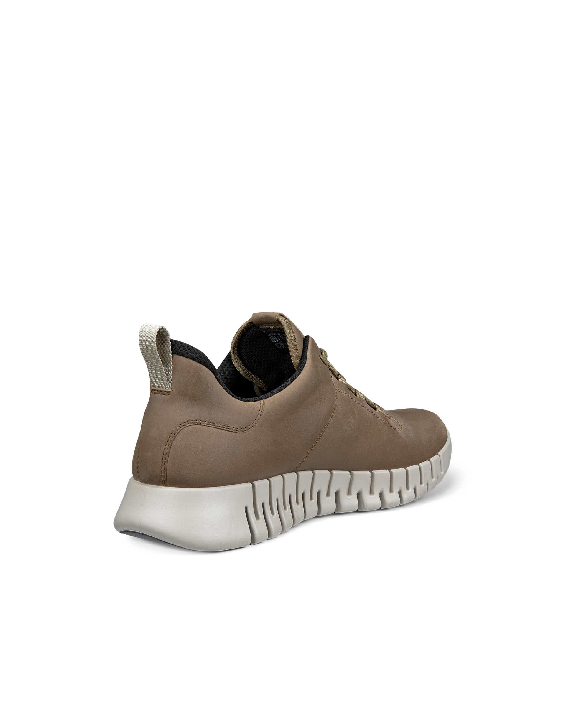Pánská nubukové Gore-Tex tenisky ECCO® Gruuv - Hnědá - Back