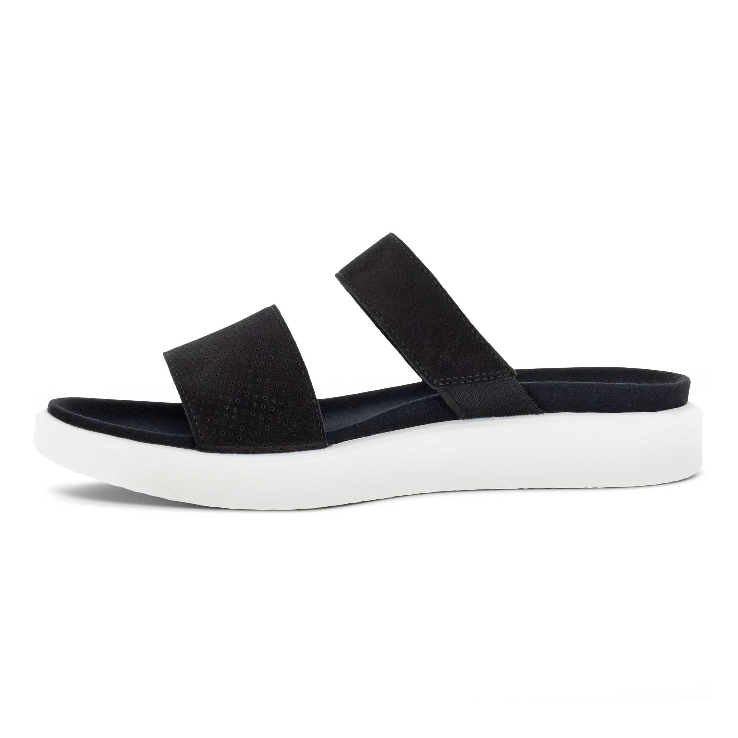 ECCO Yuma Slide Sandal - Black - Inside