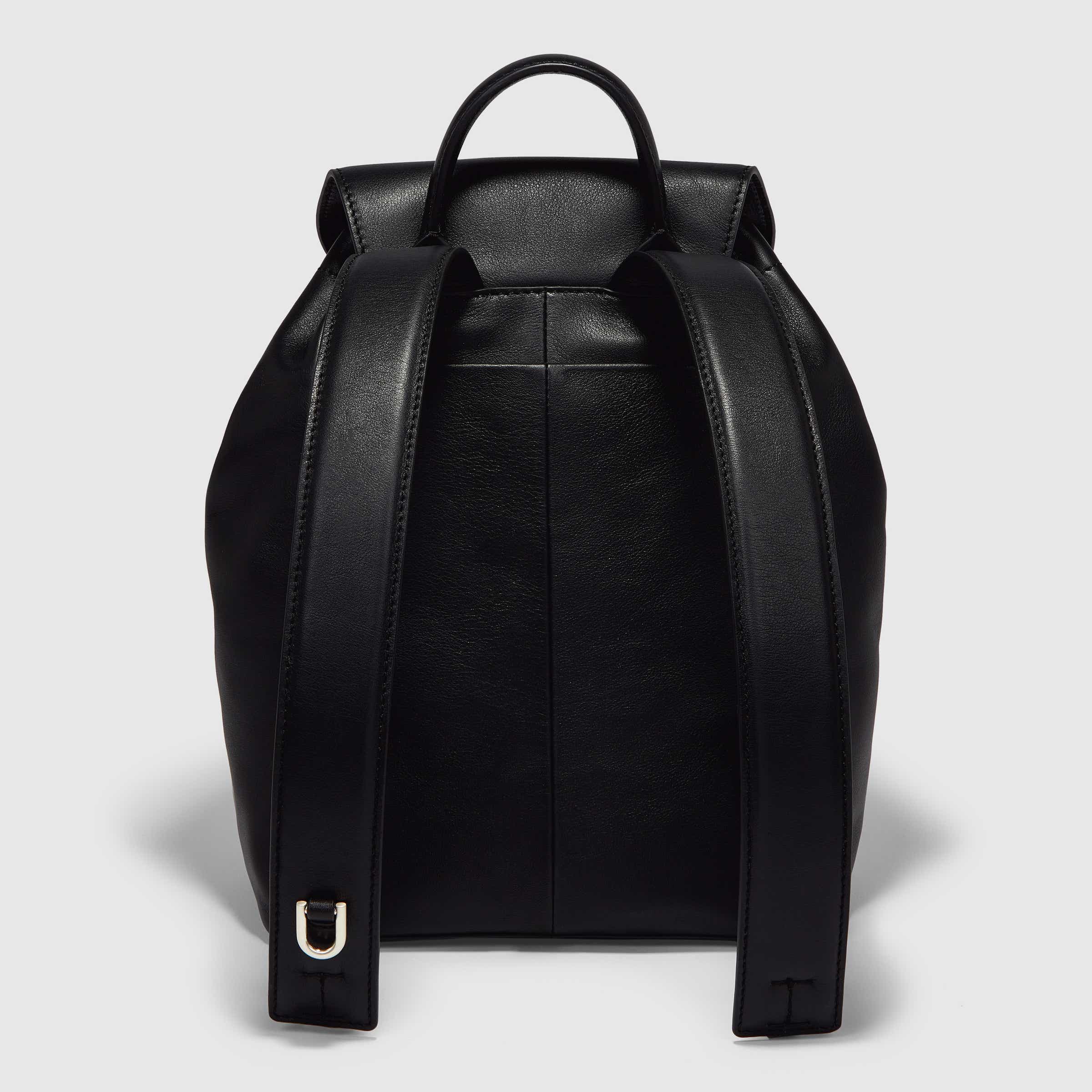 ECCO® Pillow Leather Backpack - Black - Back