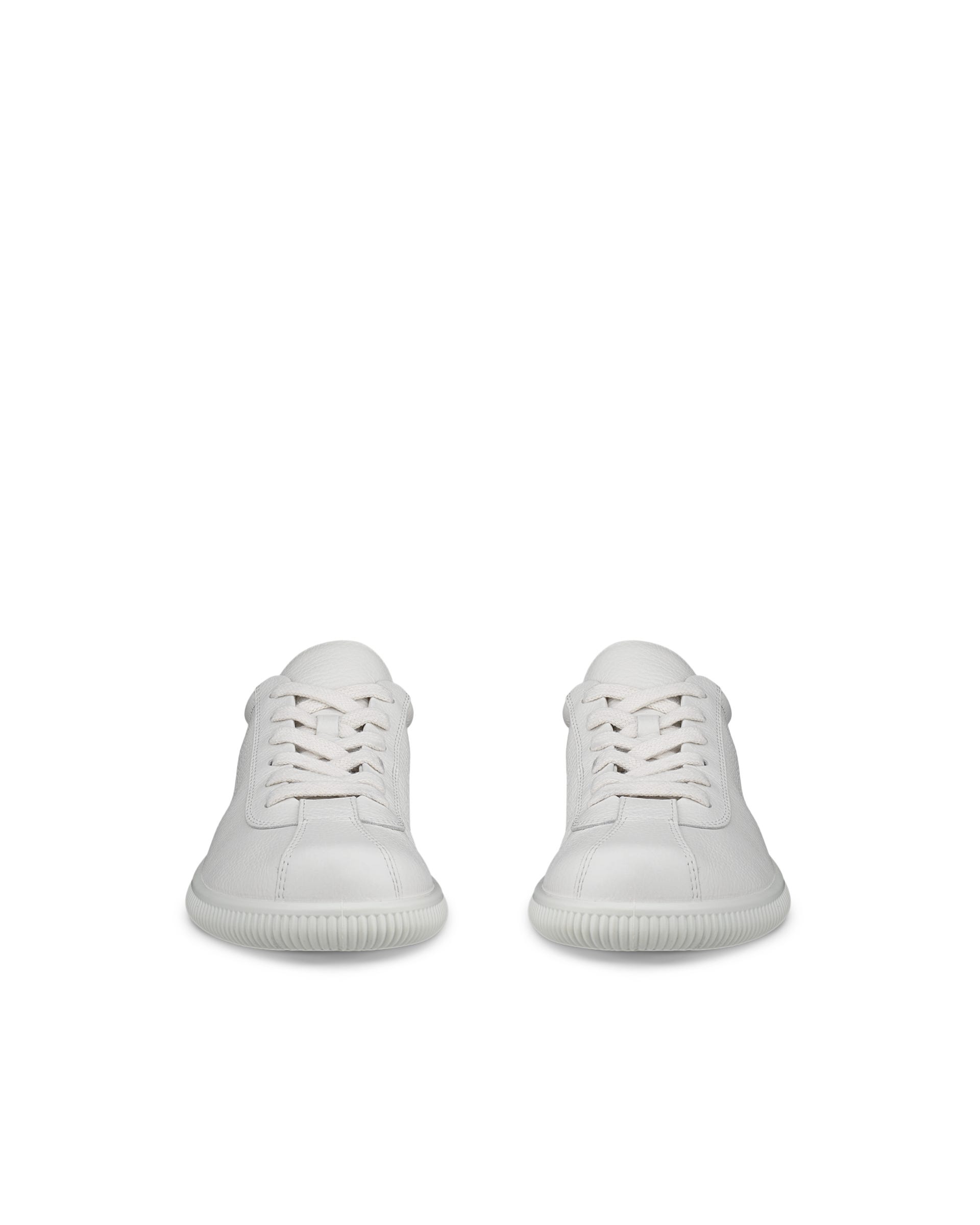 Women's ECCO® Soft Zero Leather Sneaker - White - Front pair