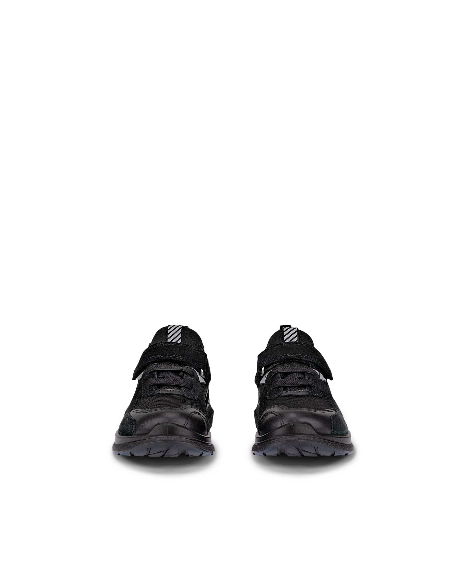 ECCO® BIOM 2.2 kinderen leren sneaker - Zwart - Front pair
