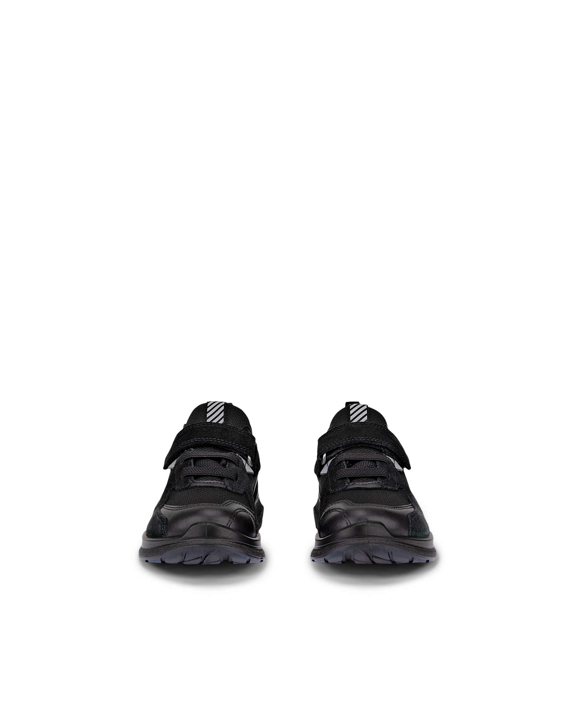 ECCO® BIOM 2.2 kinderen leren sneaker - Zwart - Front pair
