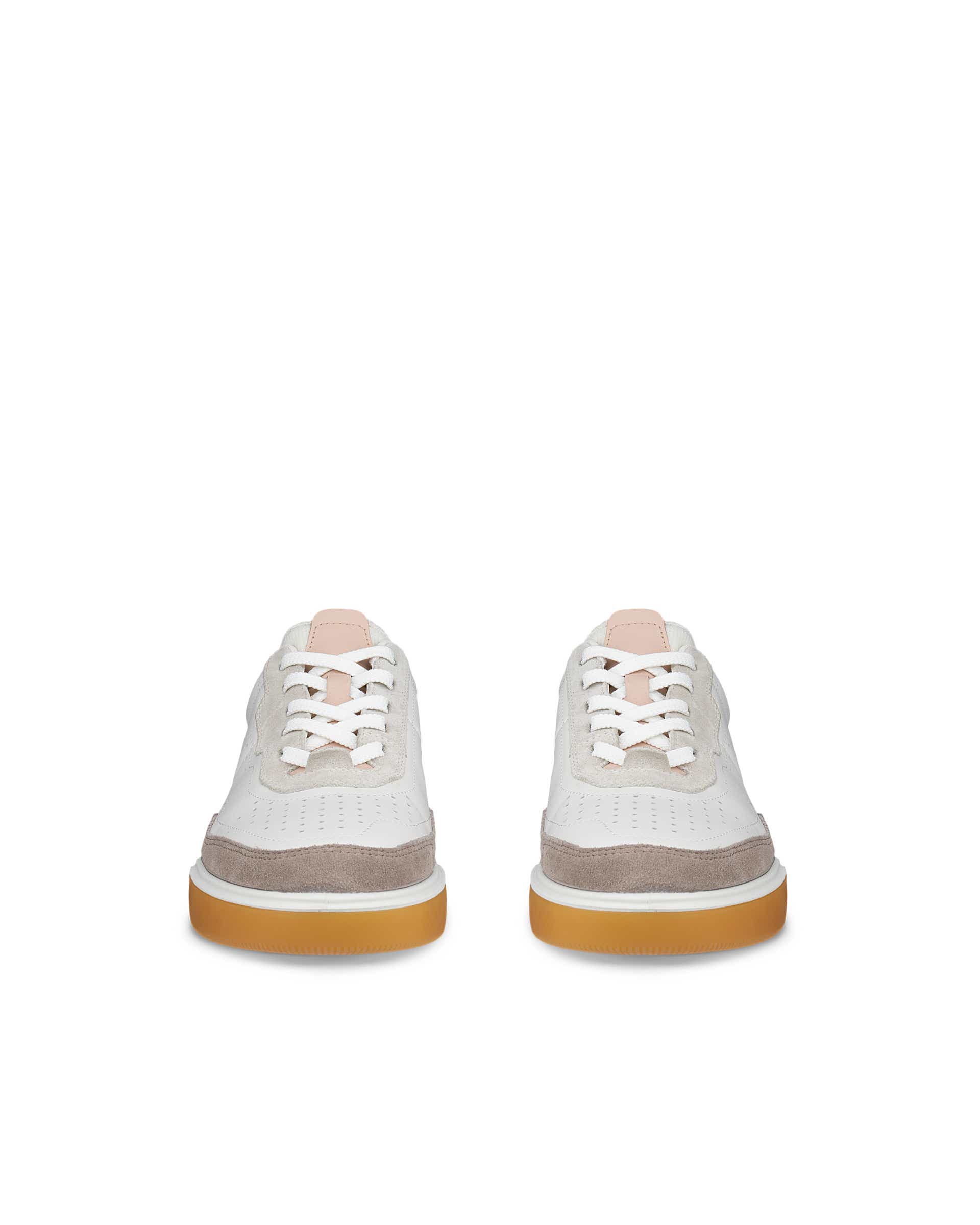 ECCO Street Court Women ウィメンズ レザースニーカー - グレー - Front pair
