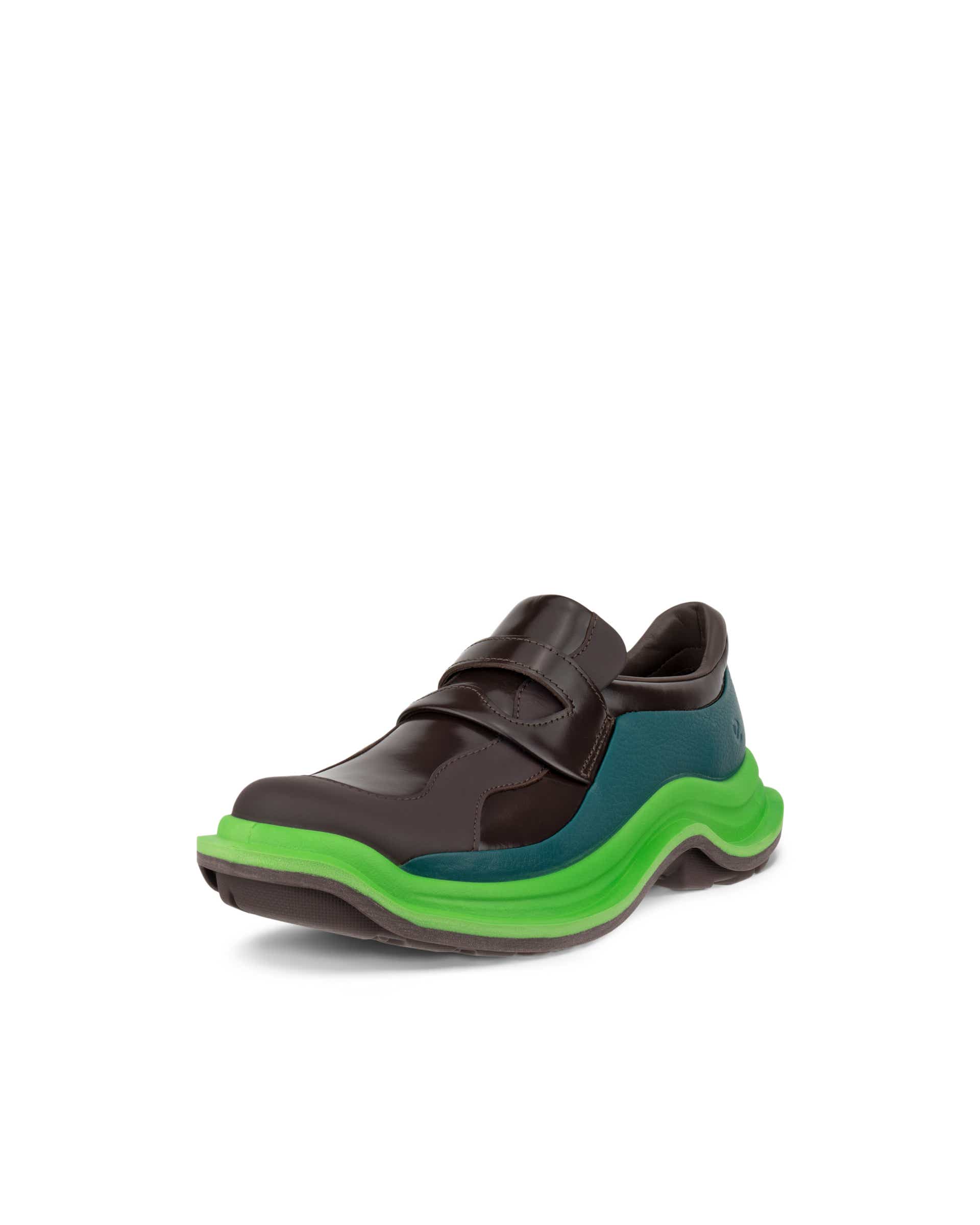 Women's ECCO® Offroad Leather Outdoor Shoe - Green - Main