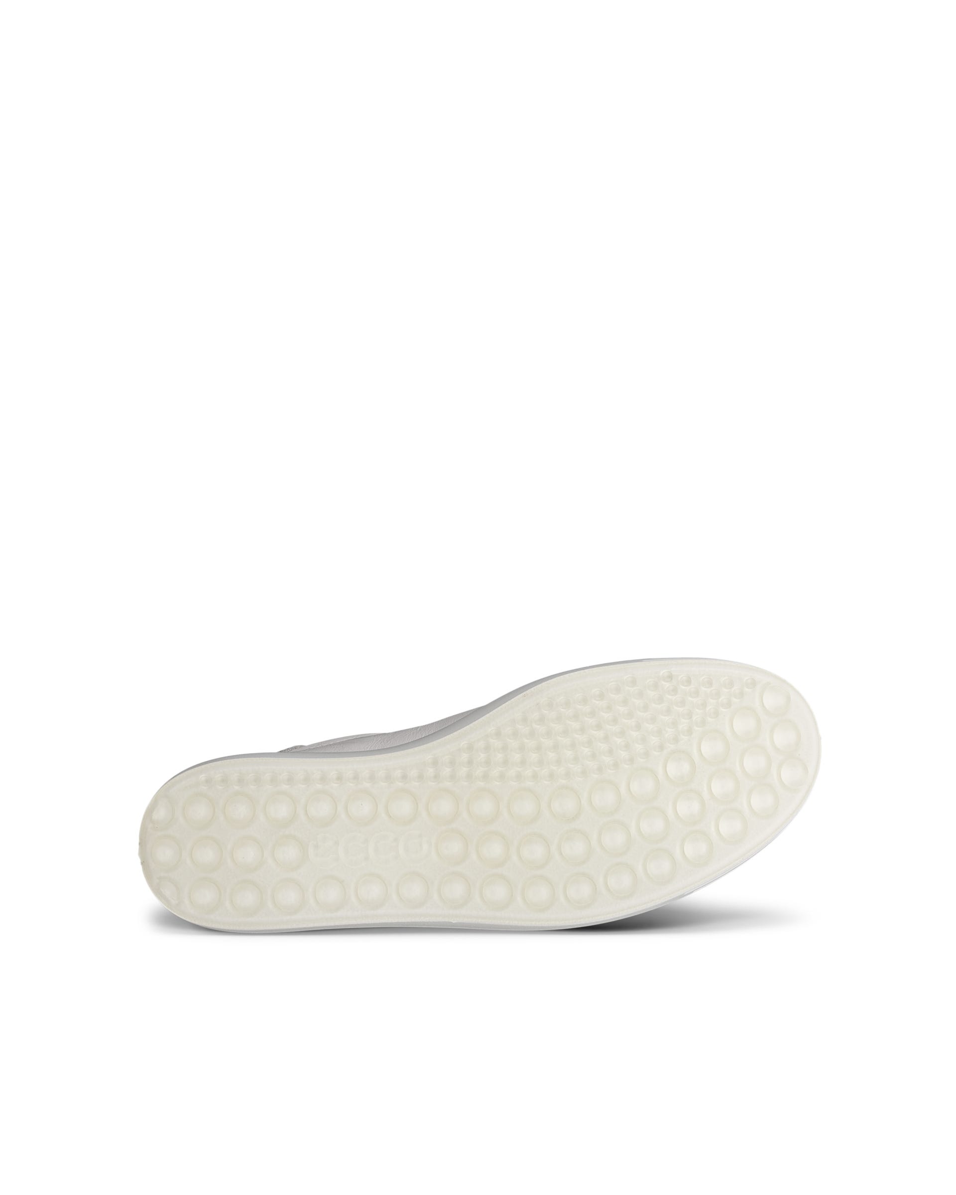 Women's ECCO® Soft 7 Leather Side-Zip Sneaker - White - Sole