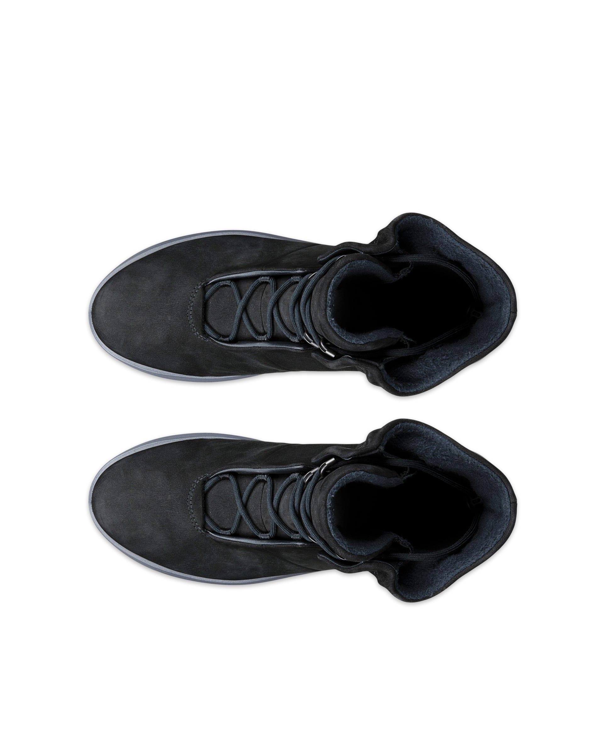 Botas caminhada meio cano Gore-Tex nobuck mulher ECCO® Solice - Preto - Outside