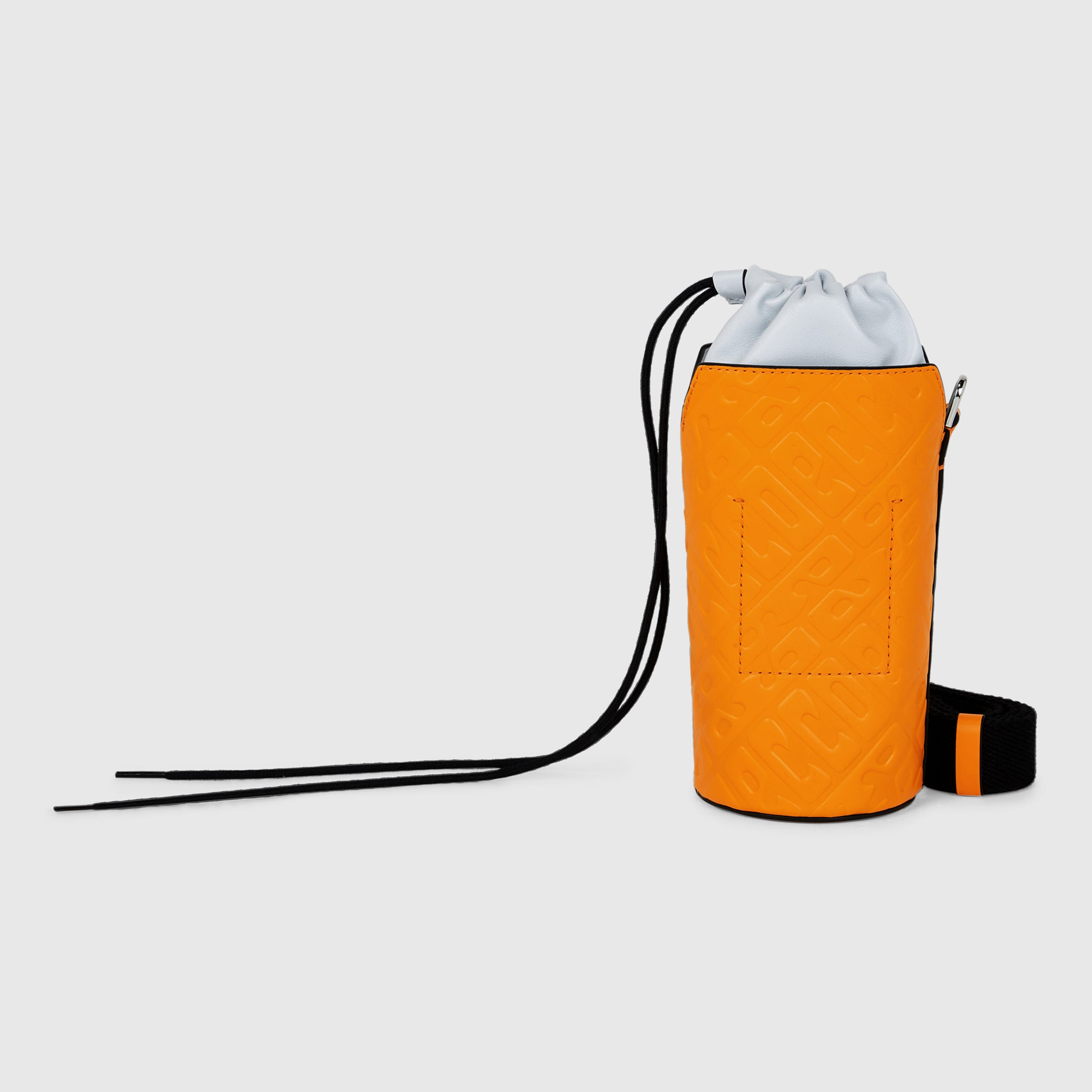 ECCO® E Pot Sling Monogram Leather Crossbody Bag - Orange - Back