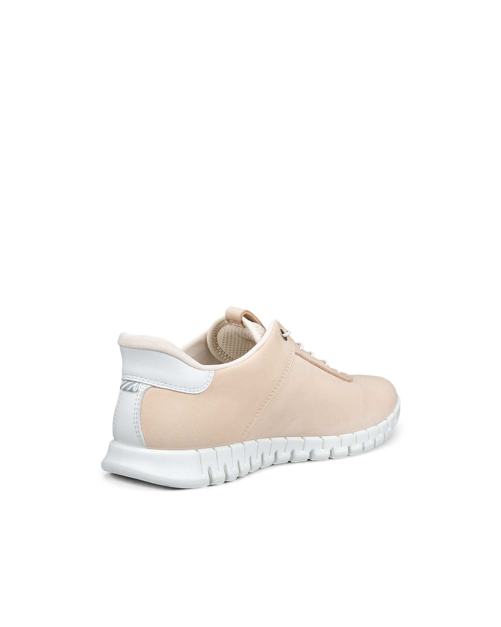 ECCO® GRUUV LITE Damen Nubuk-Schnürschuh - Beige - Back