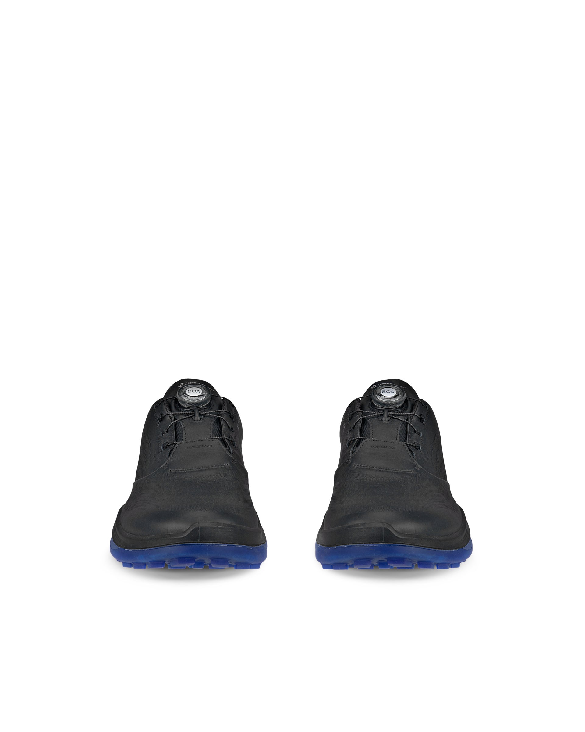 ECCO GOLF LT1 BOA Men メンズ レザーウォータープルーフゴルフシューズ - ブラック - Front pair