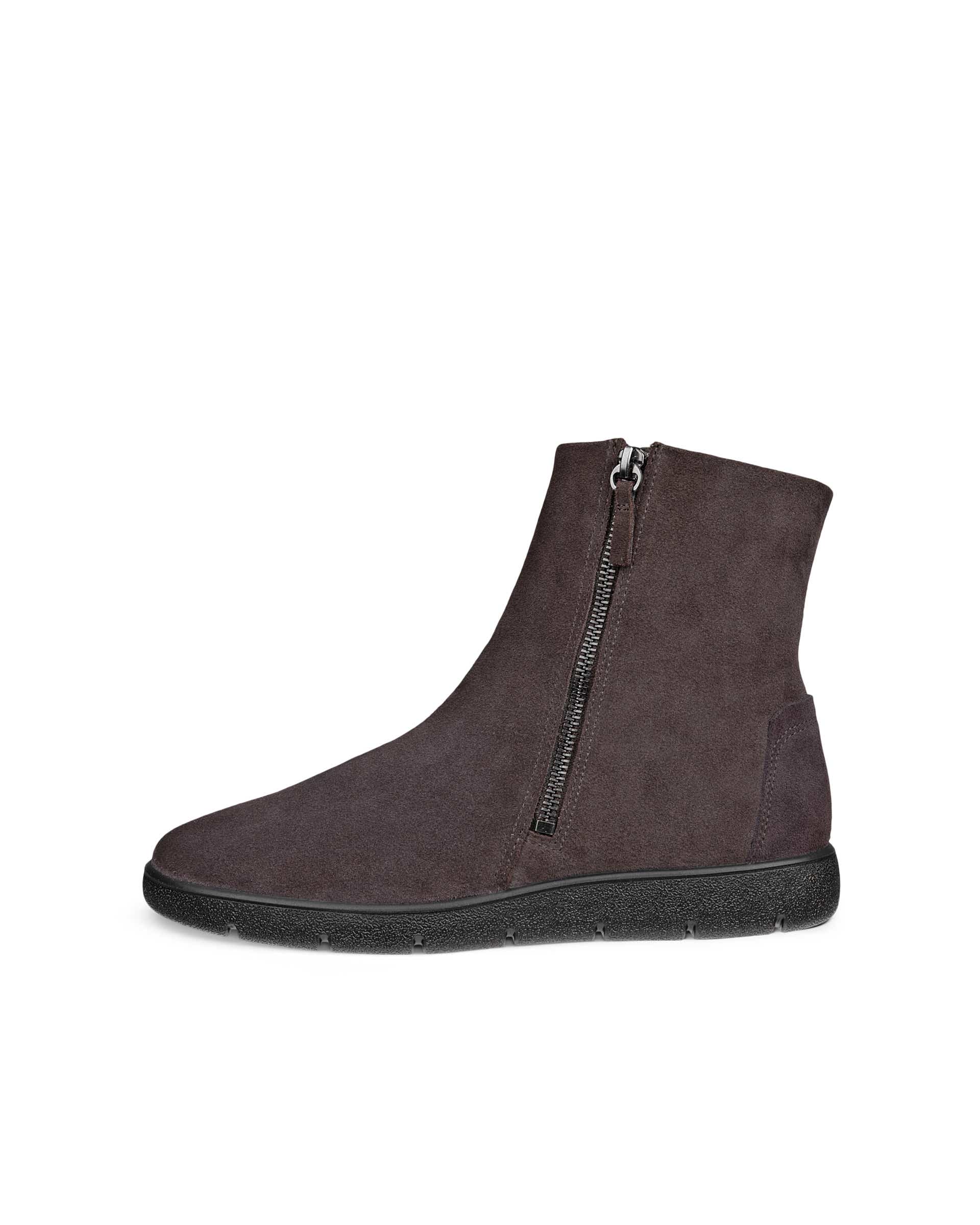ECCO® BELLA 2 Damen Bootie aus Veloursleder mit Reißverschluss - Braun - Outside