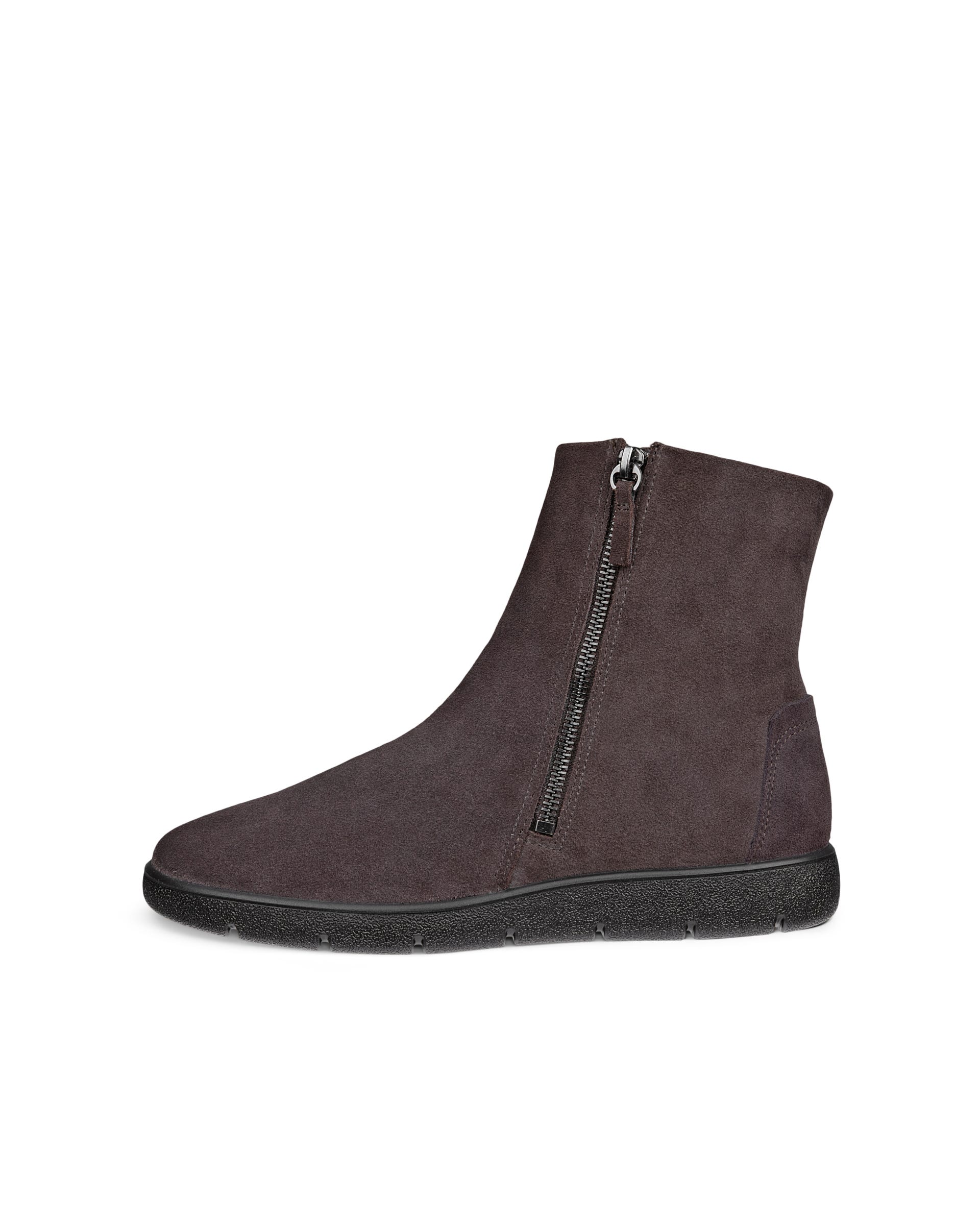 ECCO® BELLA 2 zamšādas zābaciņi ar rāvējslēdzēju sievietēm - Brūns - Outside