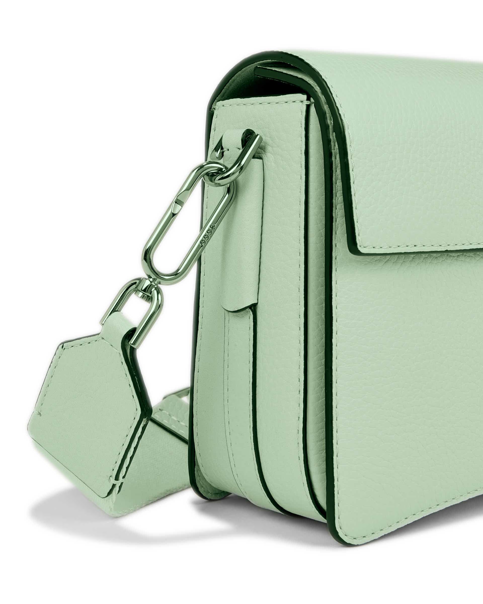 ECCO Pinch Large Pebbled Pop レザーピンチクロスボディバッグ - グリーン - Detail-2