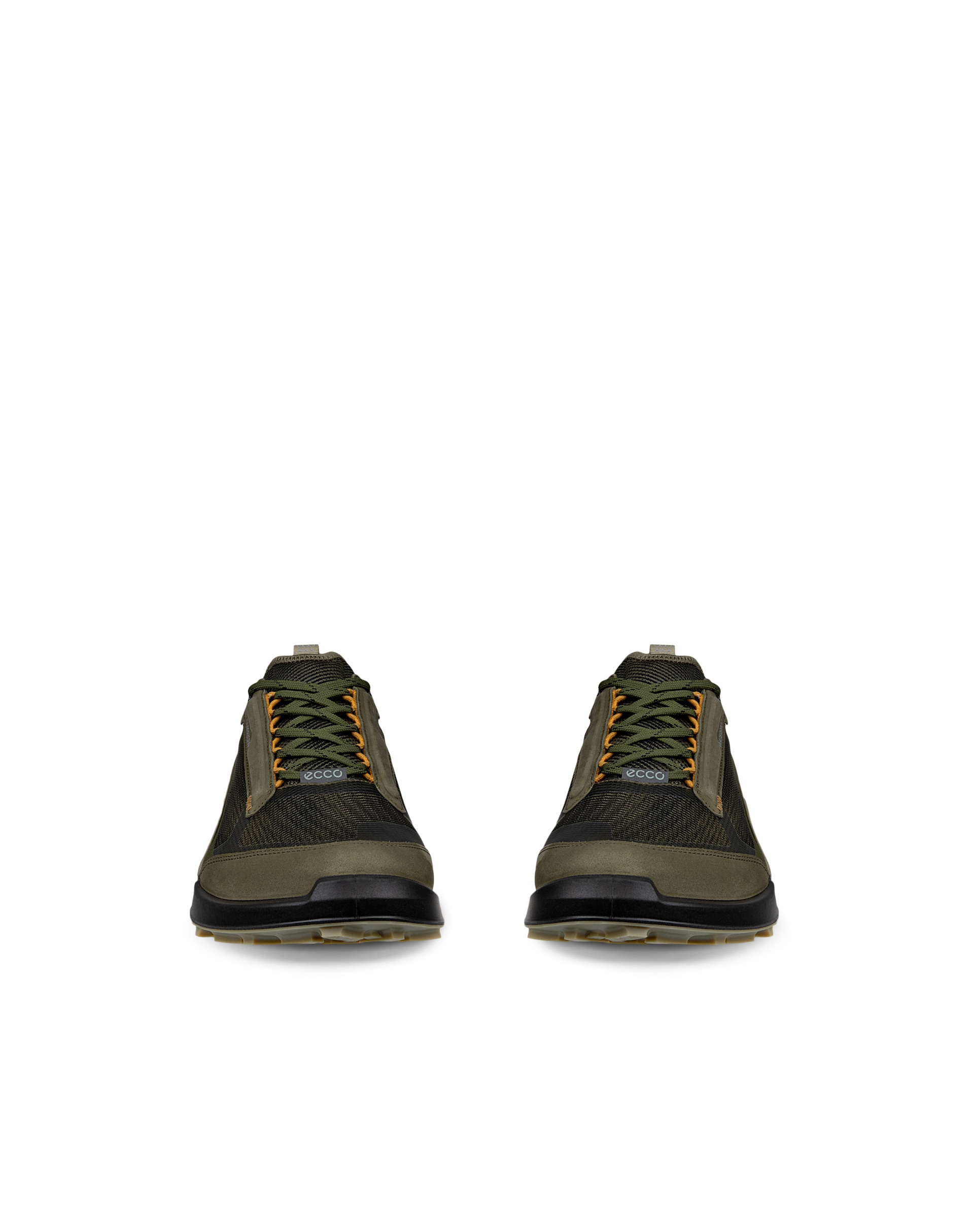 ECCO® Biom 2.1 X Mountain baskets en nubuck imperméable pour homme - Vert - Front pair
