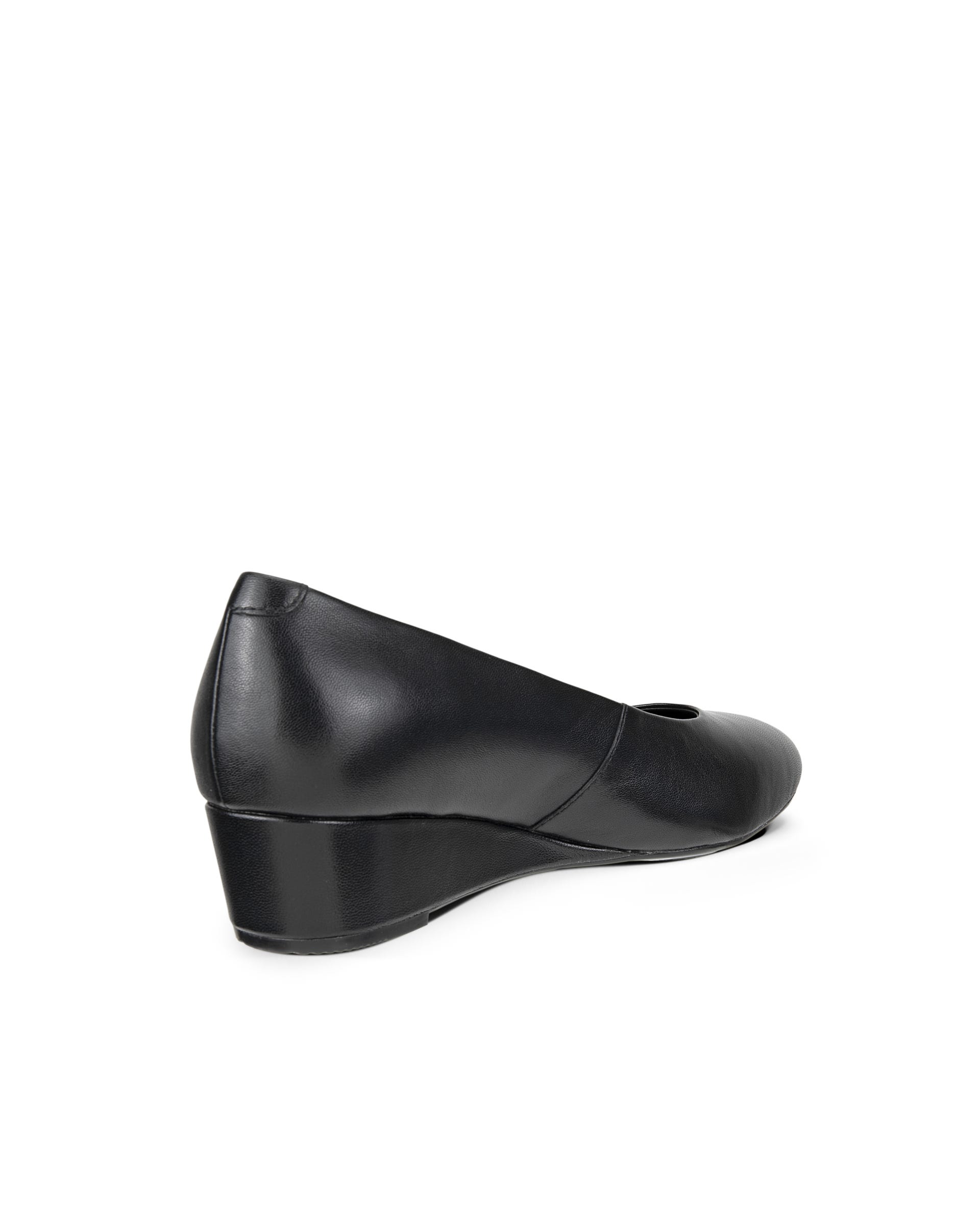 ECCO® ELEVATE WEDGE escarpins en cuir à talon carré pour femme - Noir - Outside
