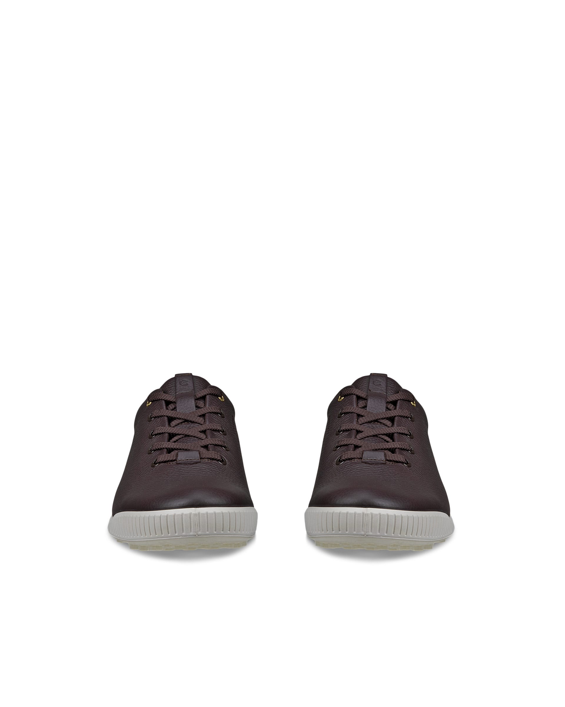 ECCO Golf Street Retro Hybrid Men メンズ レザーウォータープルーフゴルフシューズ - ブラウン - Front pair